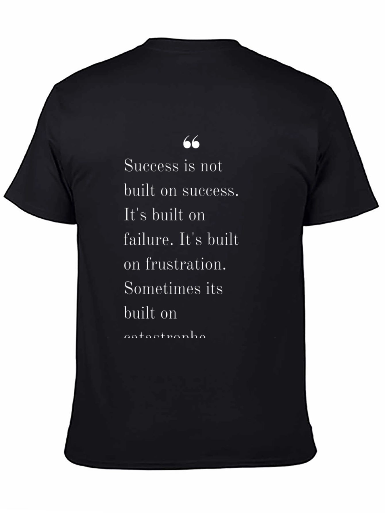 Motivational Graphic Tee: Success is Built on Failure