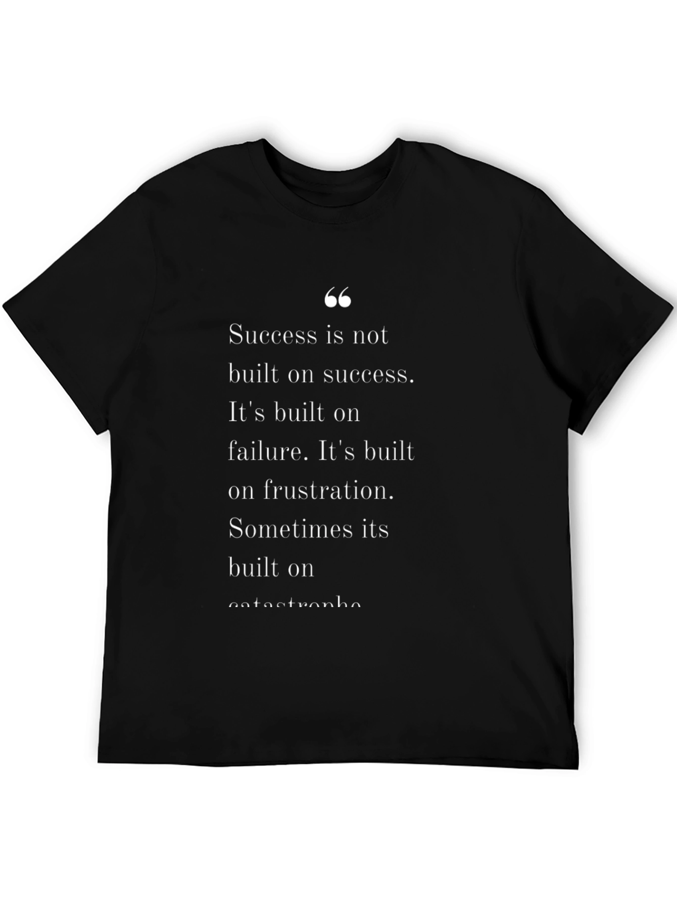 Motivational Graphic Tee: Success is Built on Failure