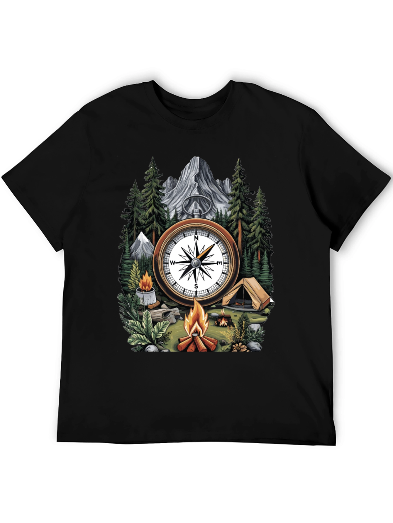 Adventure Compass Camping T-Shirt