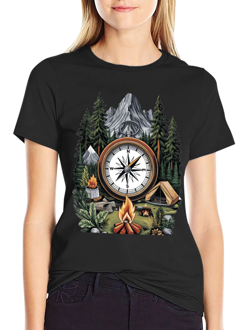 Adventure Compass Camping T-Shirt