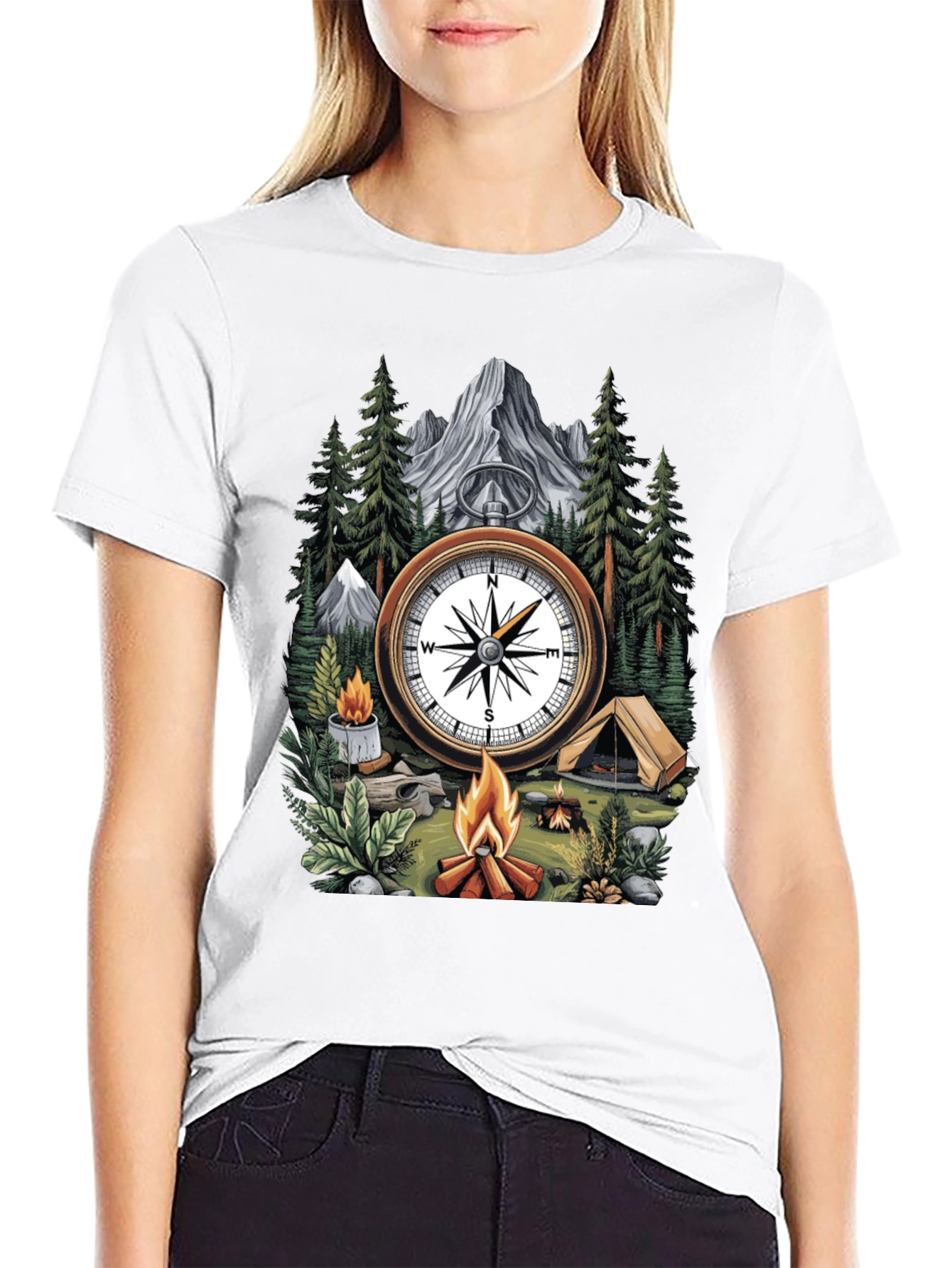 Adventure Compass Camping T-Shirt