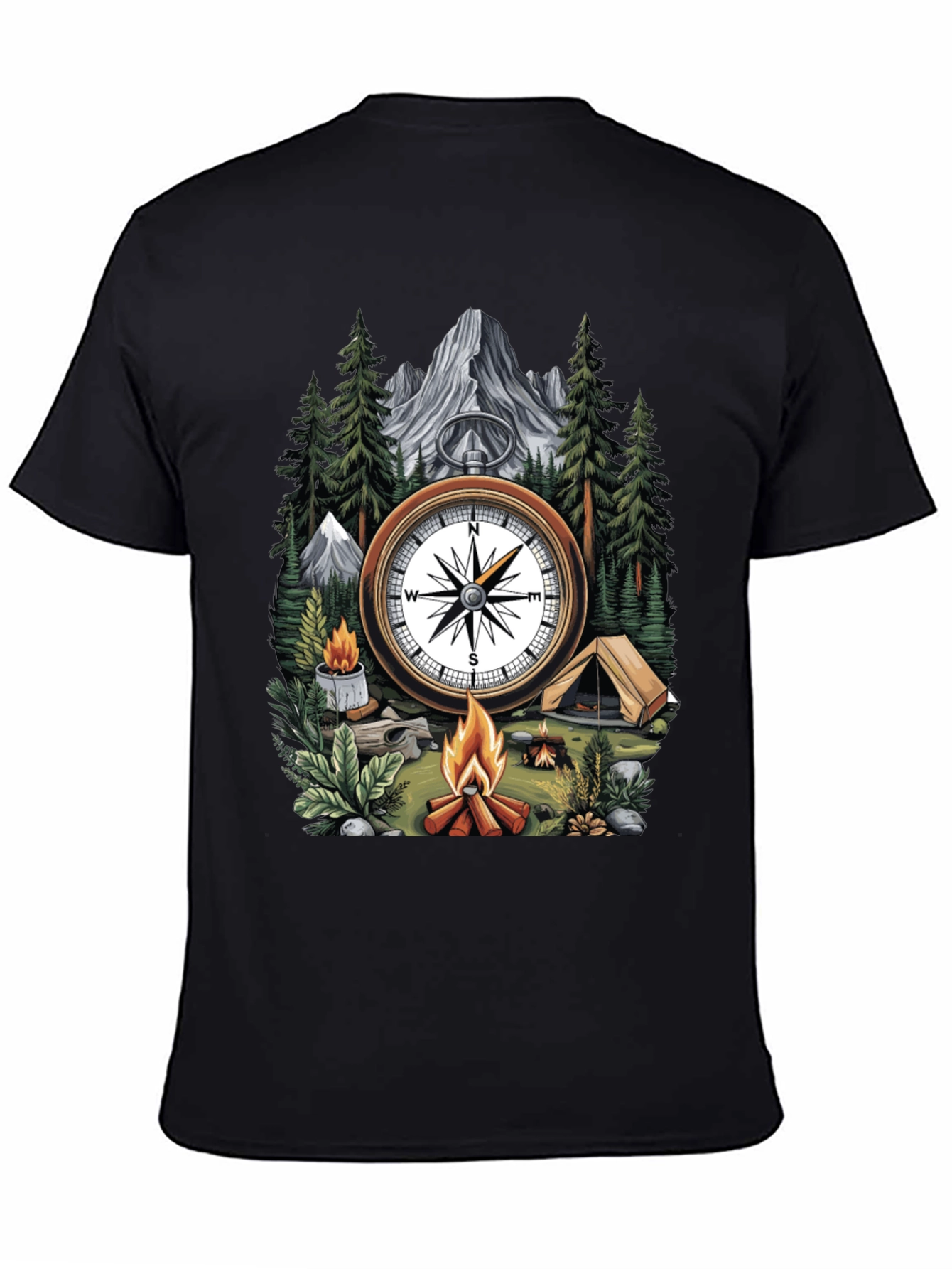 Adventure Compass Camping T-Shirt