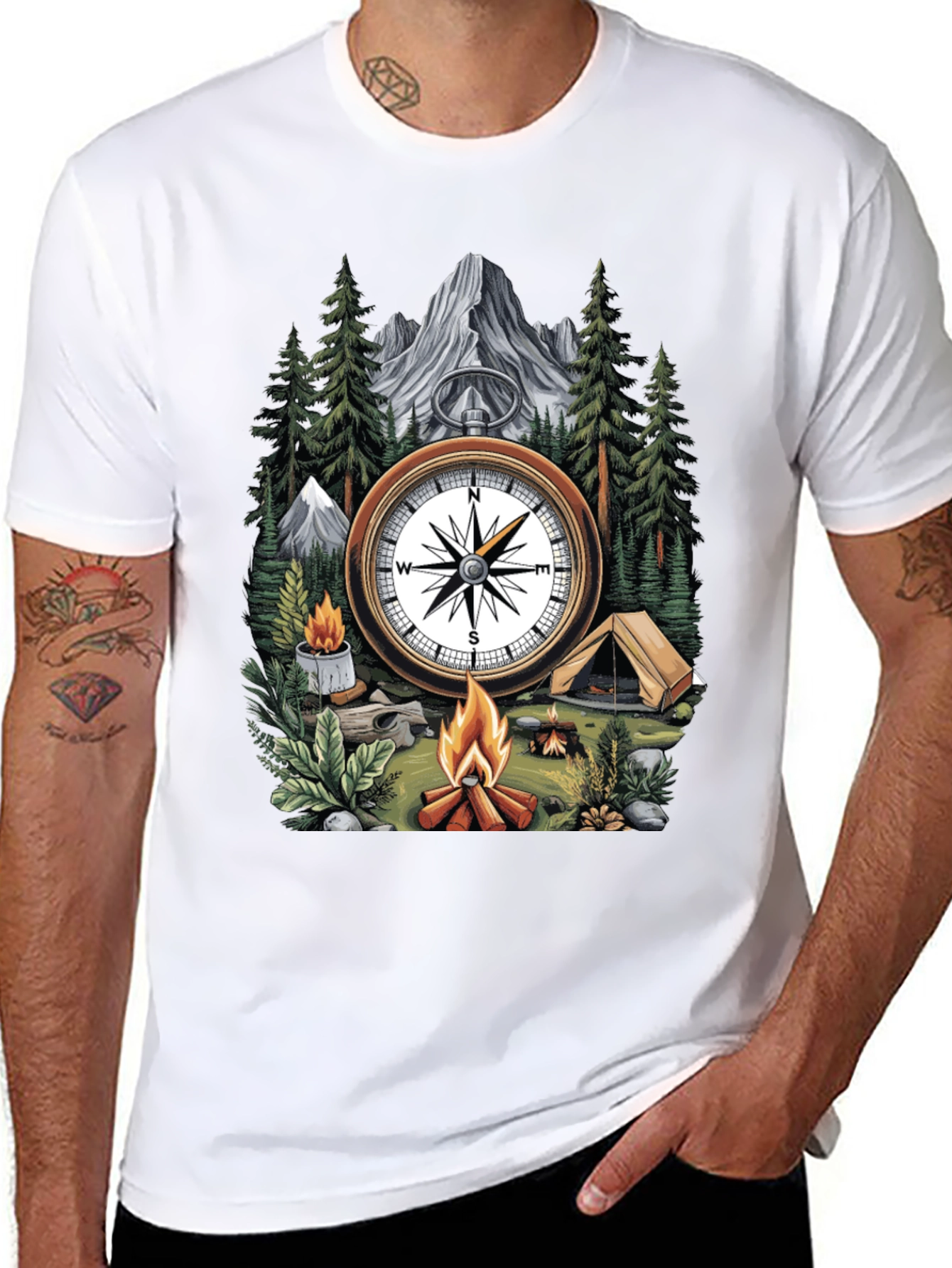 Adventure Compass Camping T-Shirt