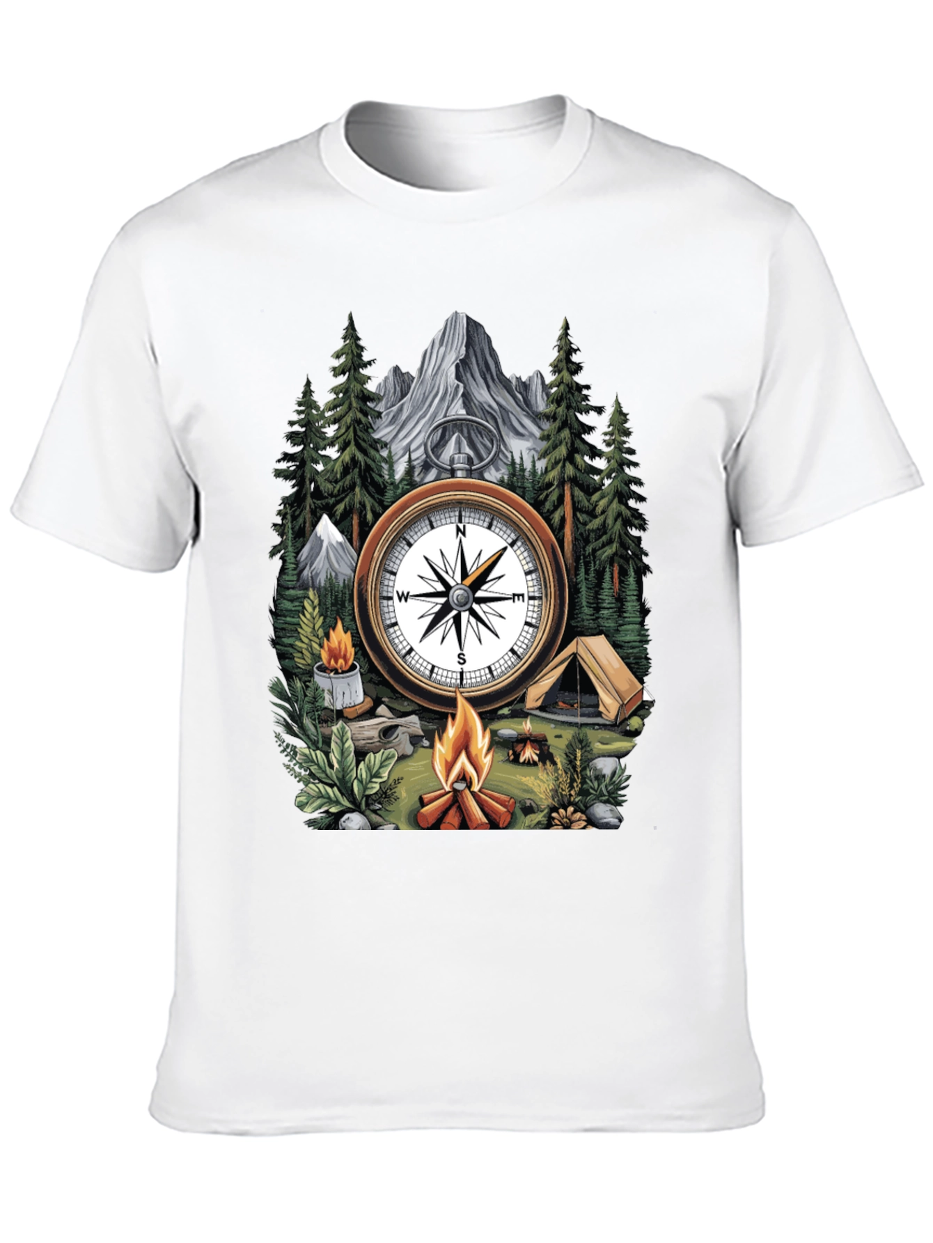 Adventure Compass Camping T-Shirt