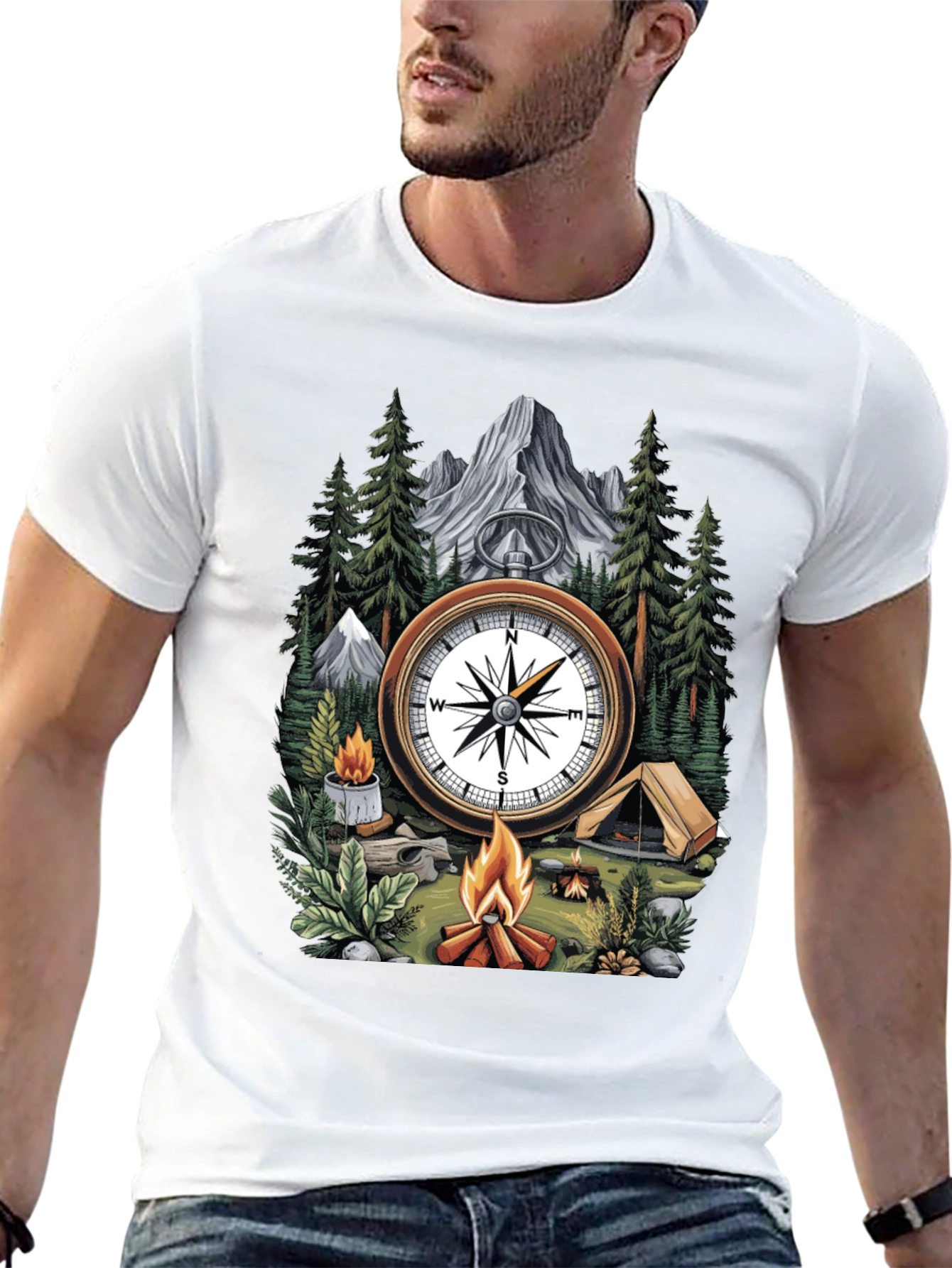 Adventure Compass Camping T-Shirt