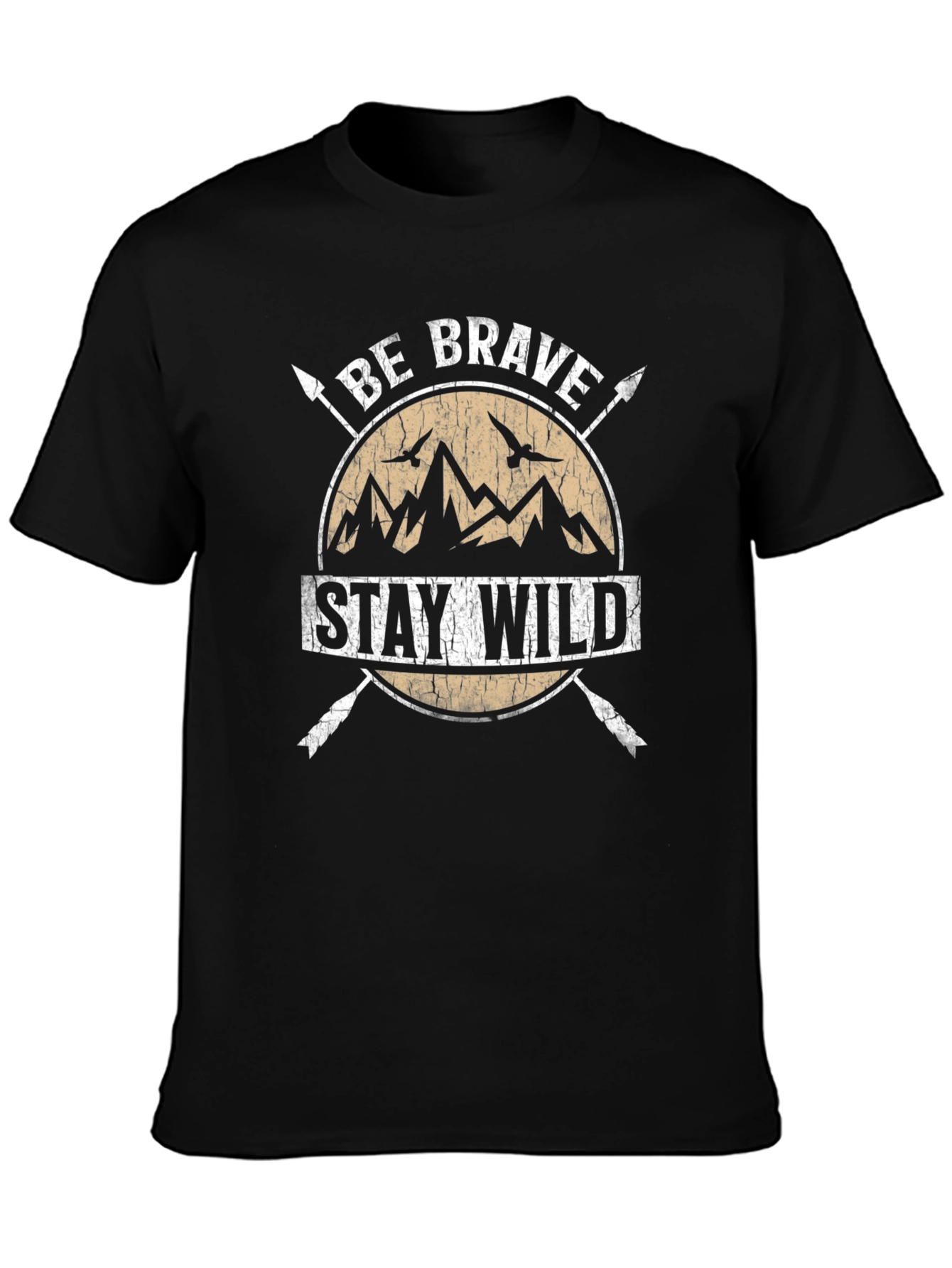 Be Brave Stay Wild Graphic Tee - Adventure Shirt