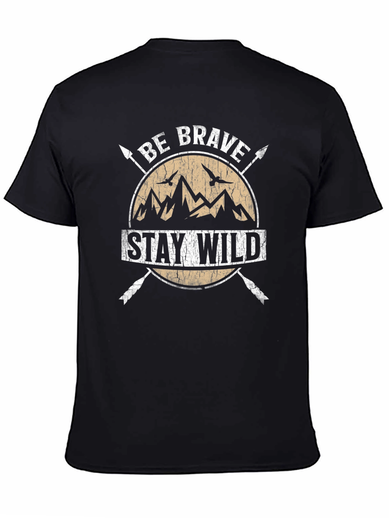 Be Brave Stay Wild Graphic Tee - Adventure Shirt