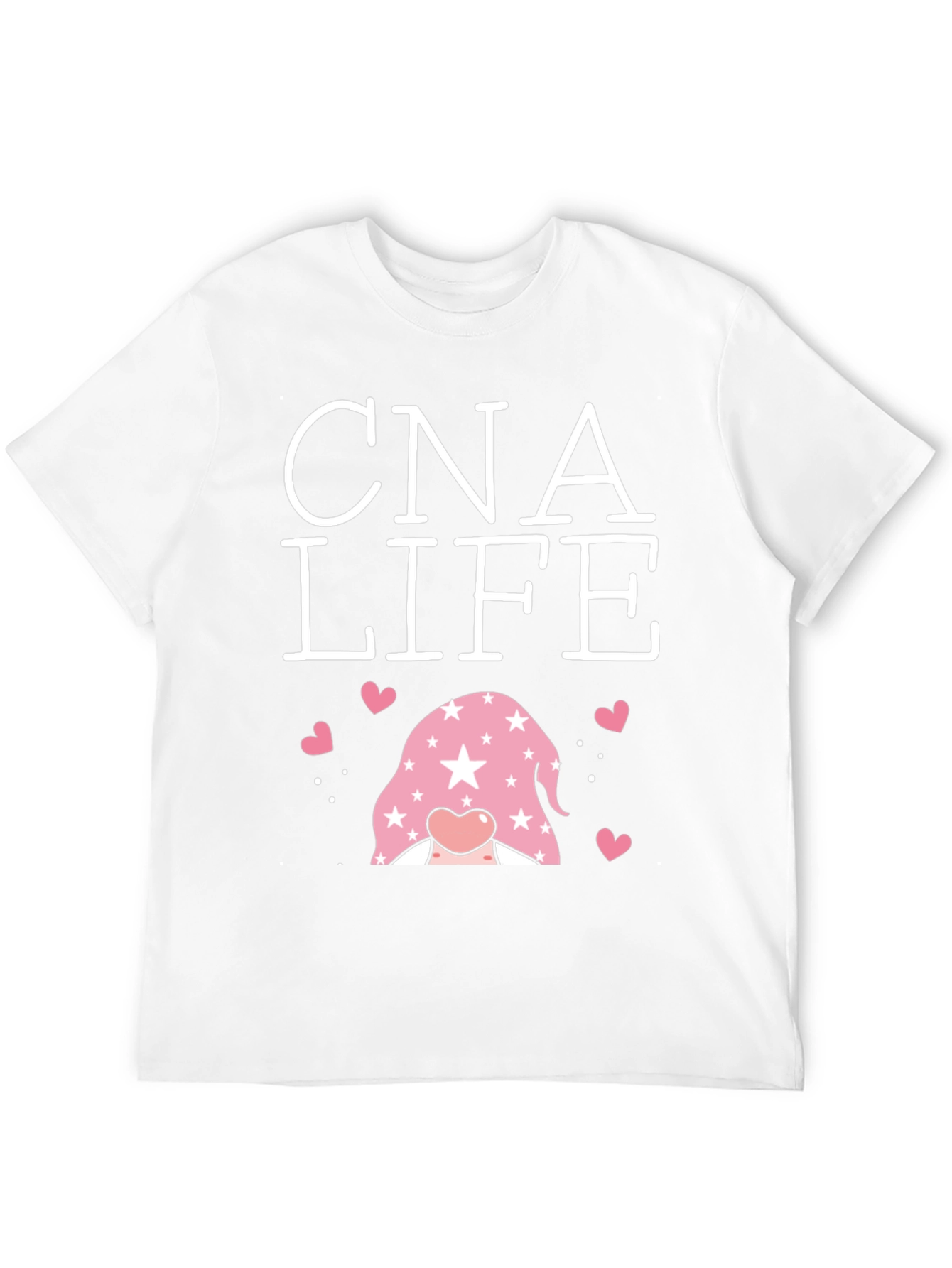 CNA Life Gnome Heart T-Shirt - Black