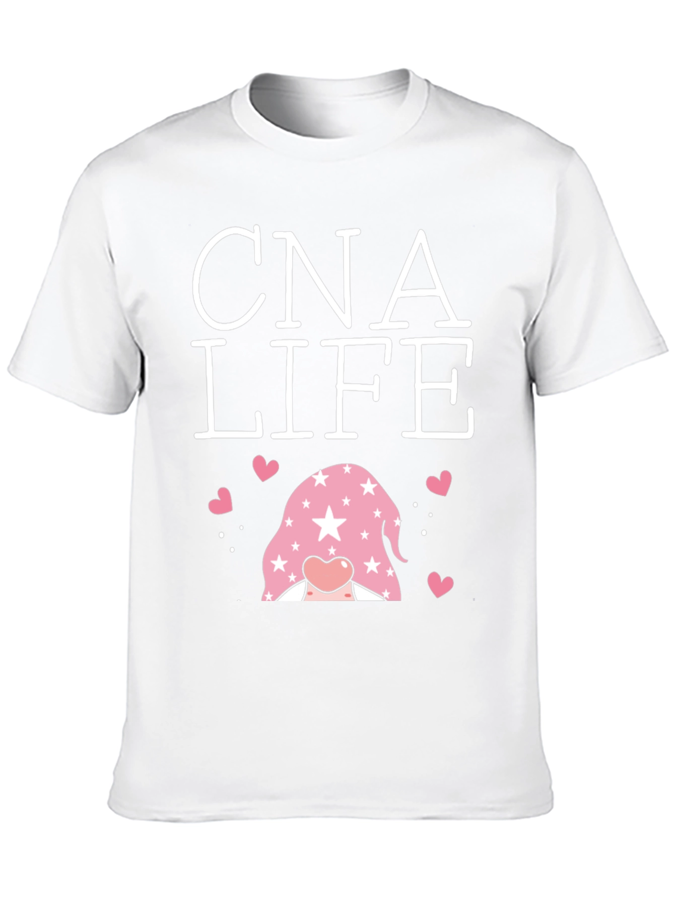 CNA Life Gnome Heart T-Shirt - Black