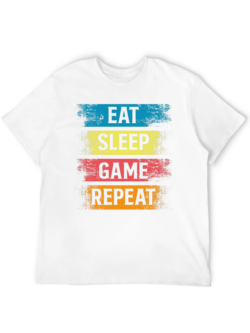 Eat Sleep Game Repeat Black T-Shirt