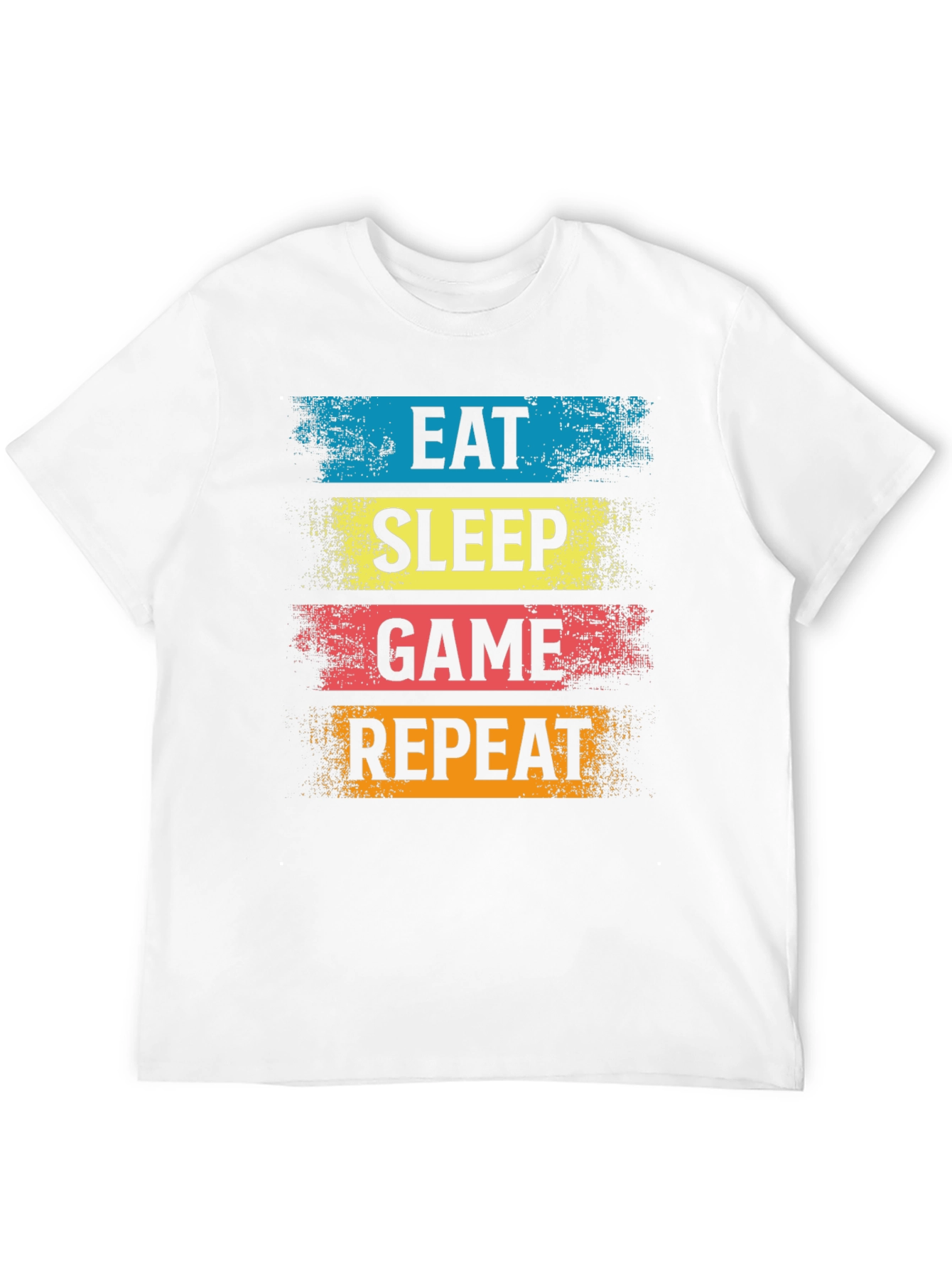 Eat Sleep Game Repeat Black T-Shirt