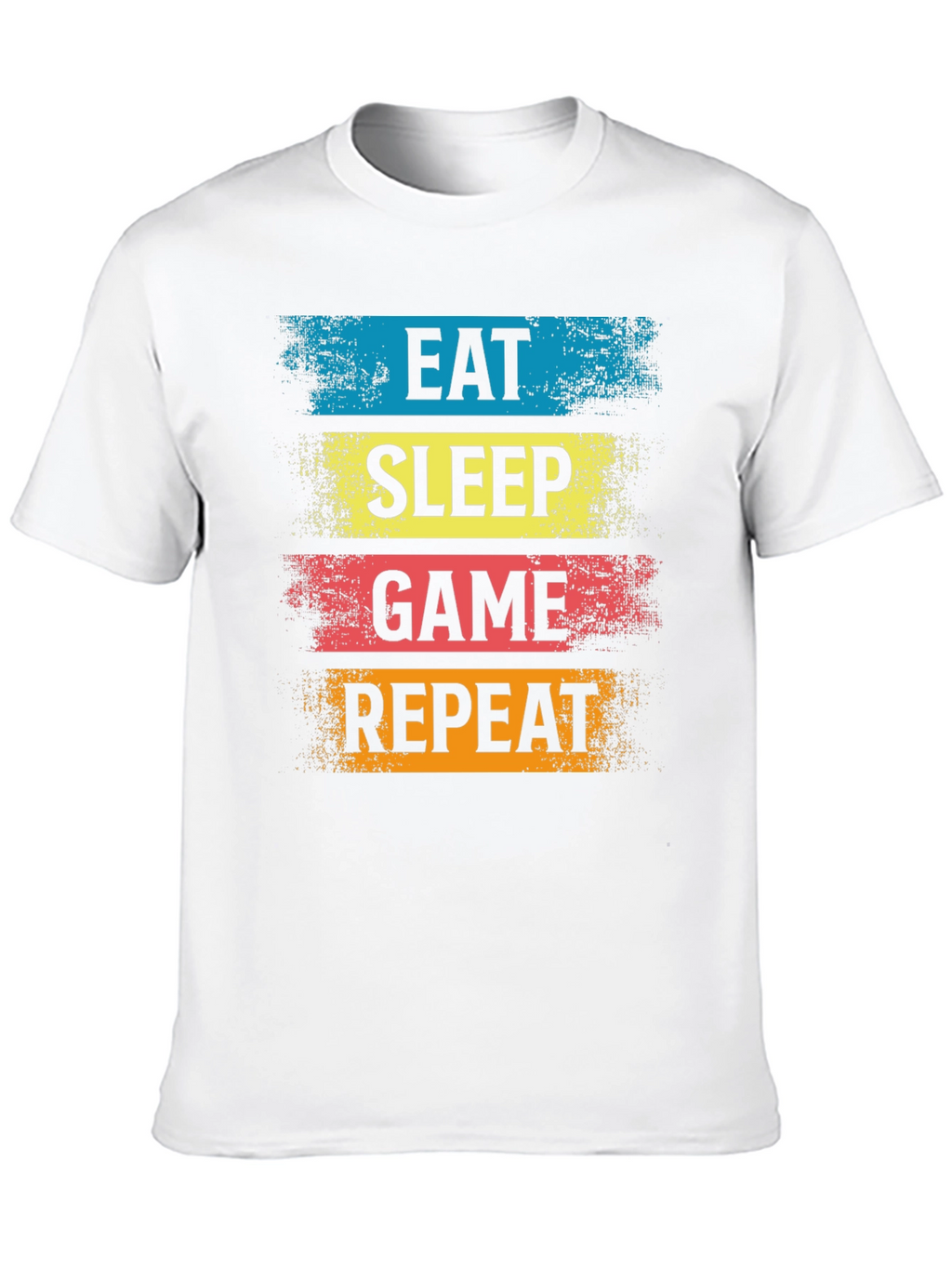Eat Sleep Game Repeat Black T-Shirt