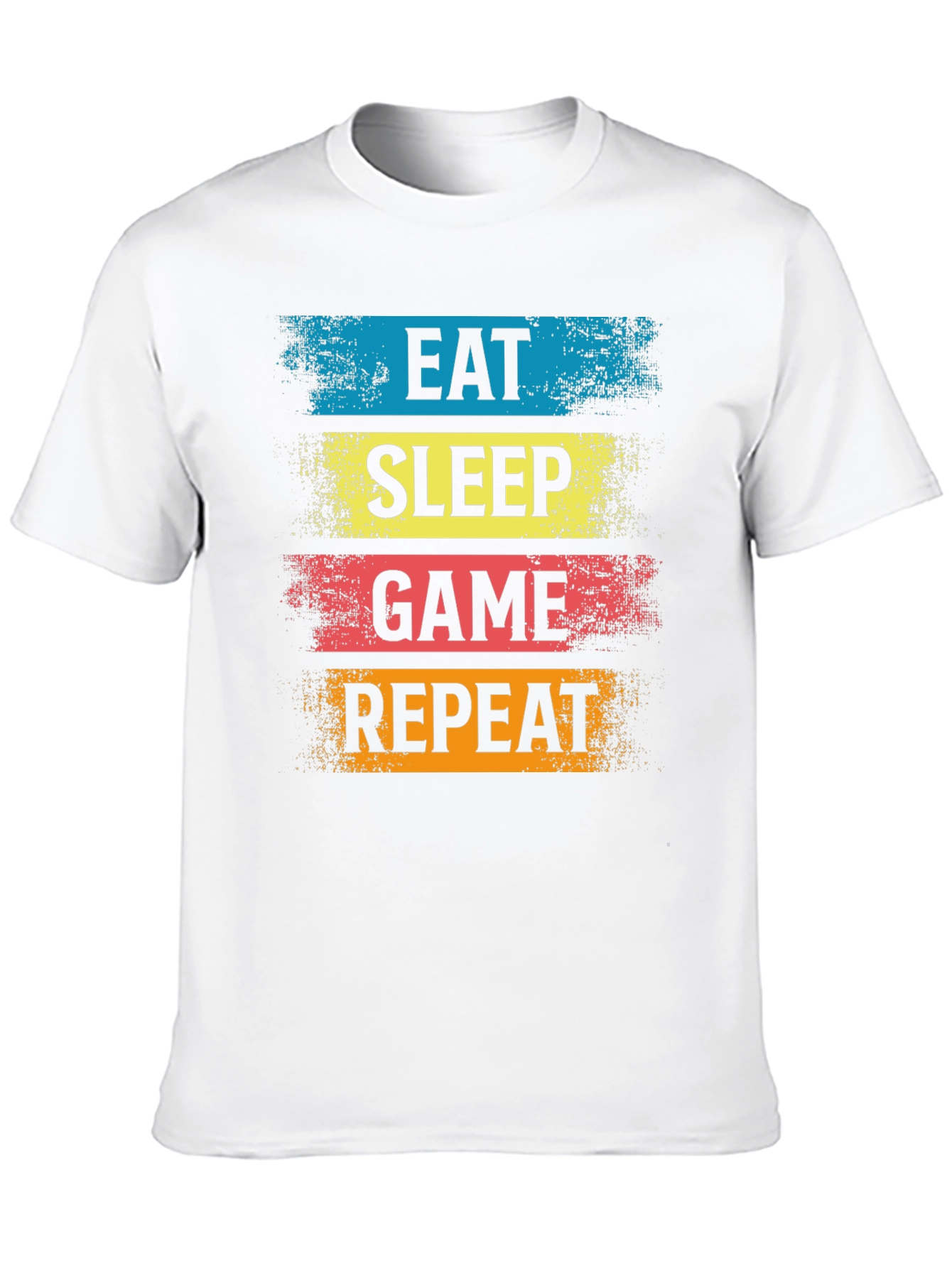 Eat Sleep Game Repeat Black T-Shirt