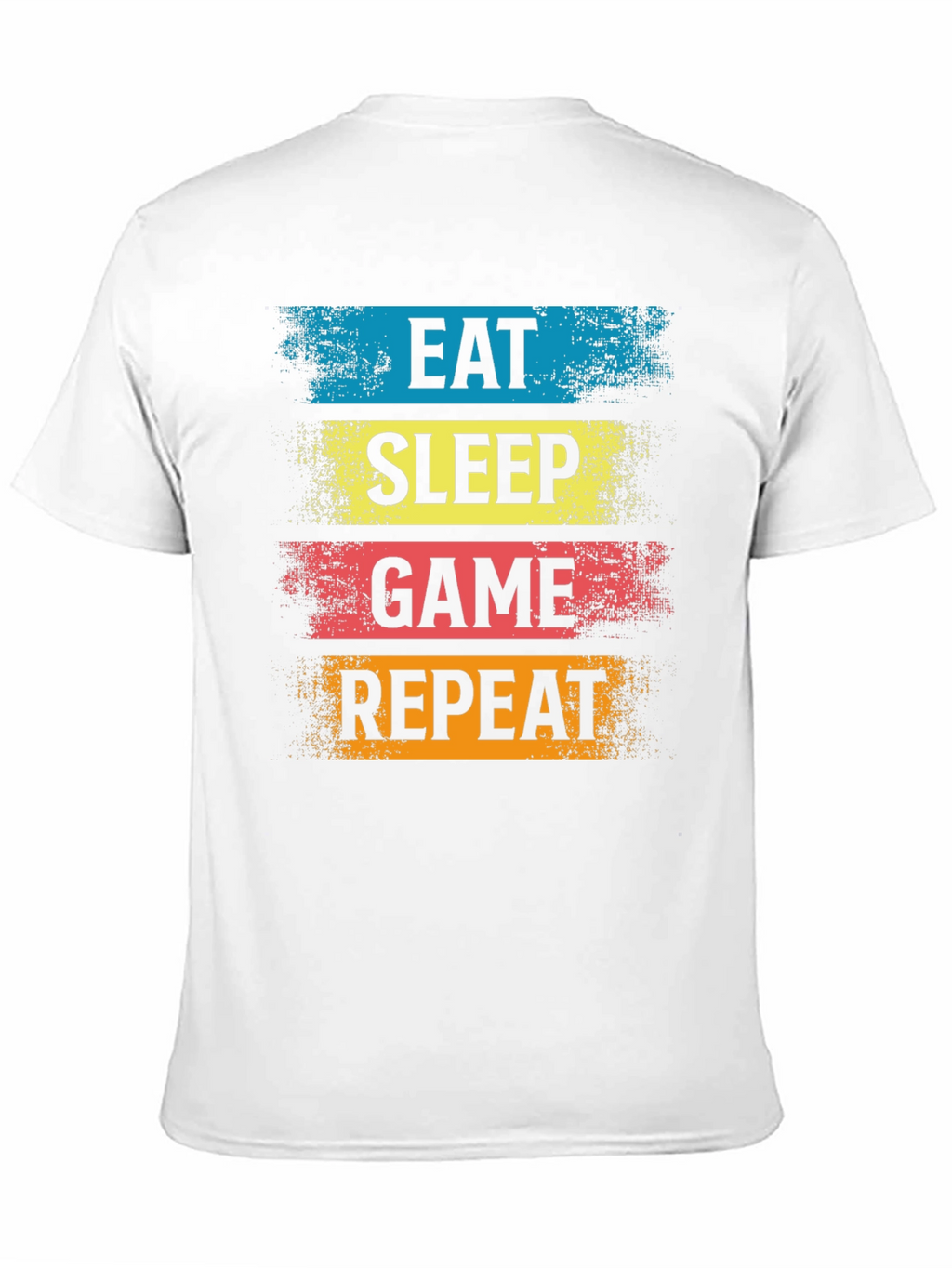 Eat Sleep Game Repeat Black T-Shirt
