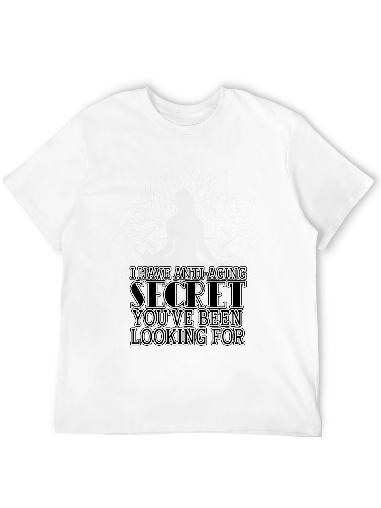 Anti-Aging Secret T-Shirt - Soft & Stylish Black Tee