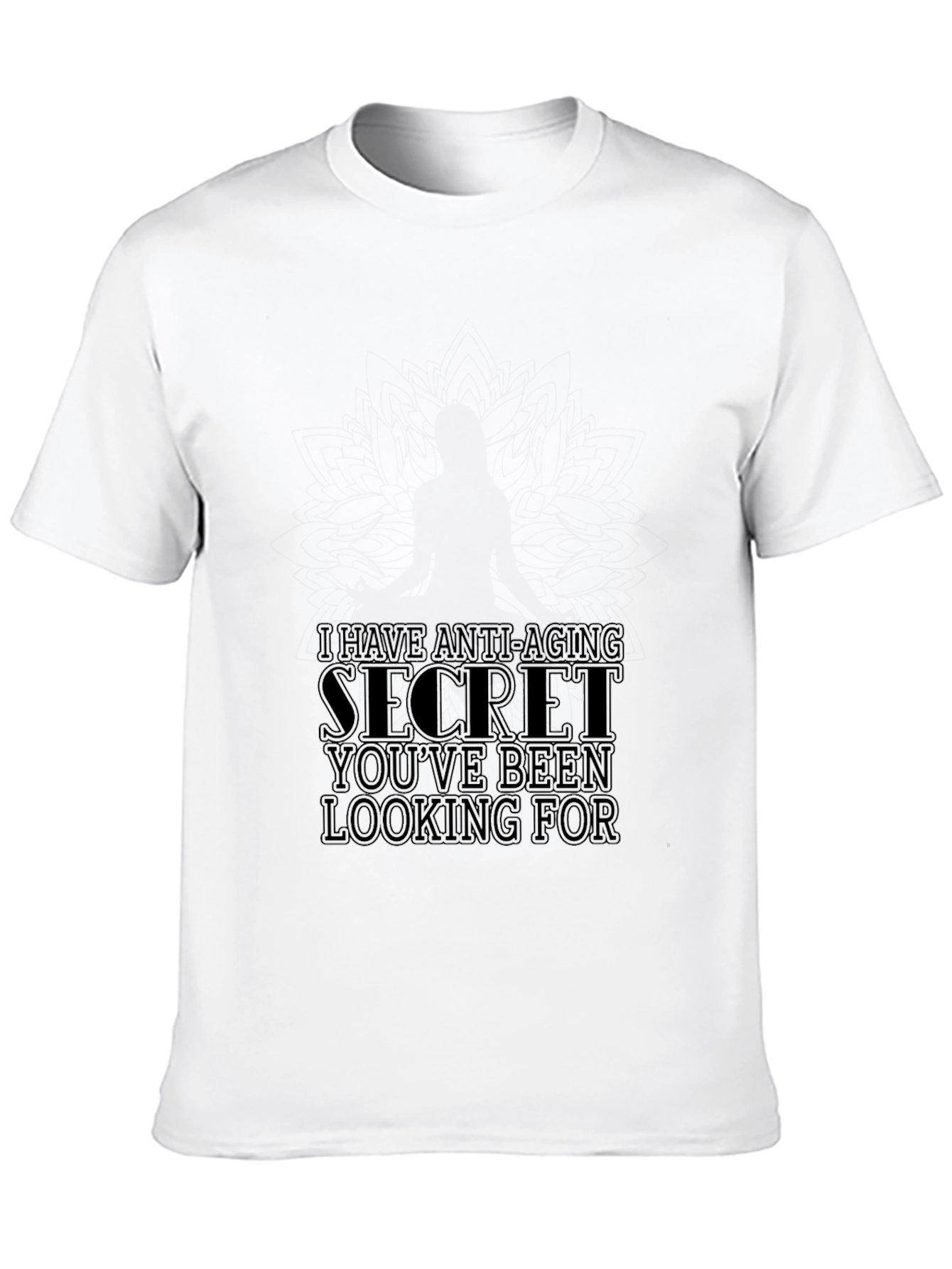 Anti-Aging Secret T-Shirt - Soft & Stylish Black Tee