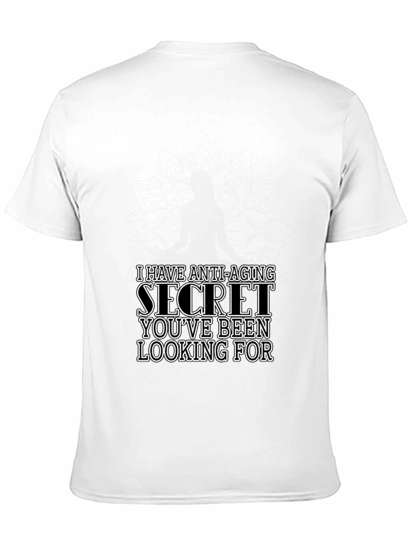 Anti-Aging Secret T-Shirt - Soft & Stylish Black Tee