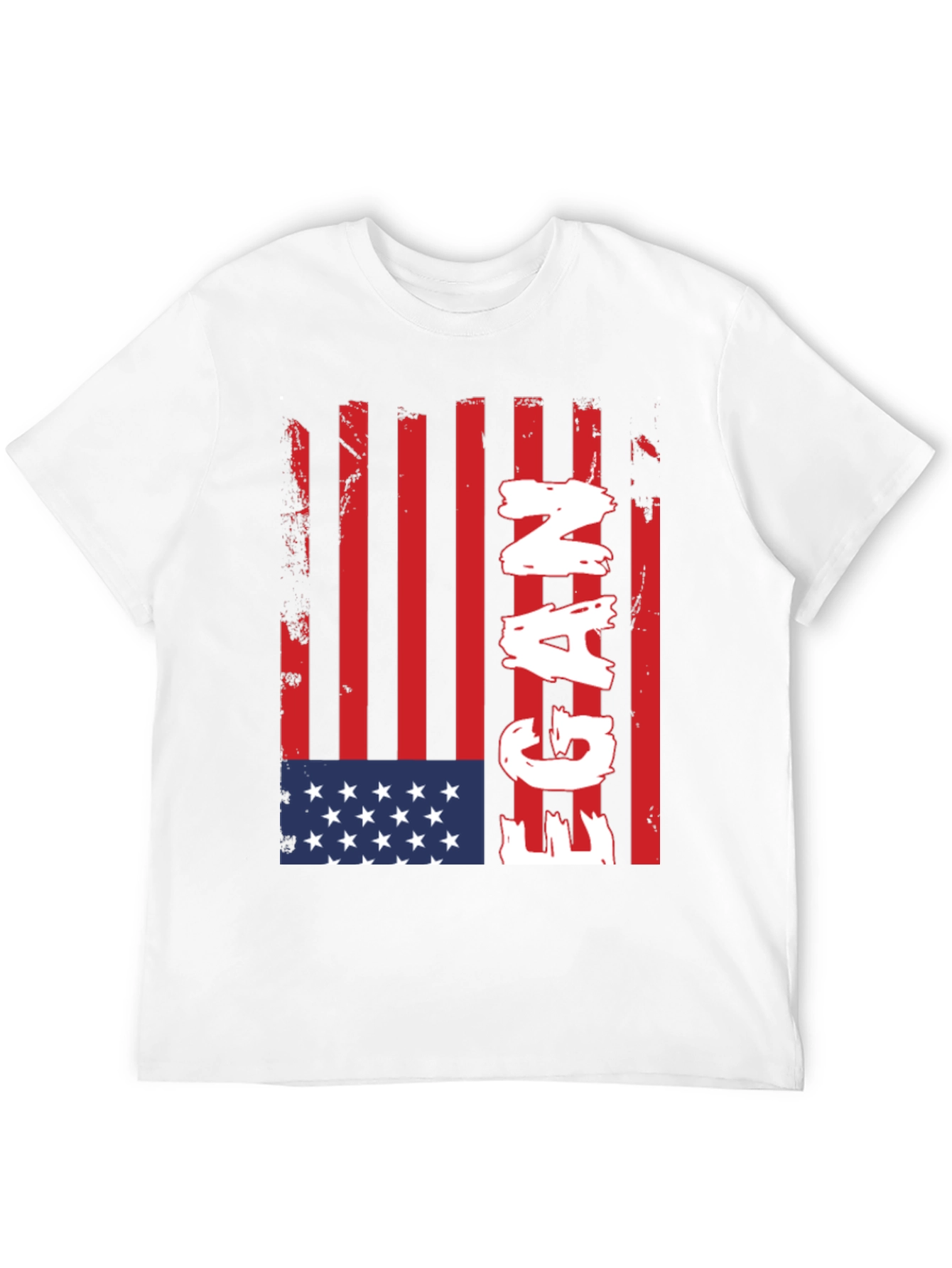 Egan American Flag Graphic T-Shirt