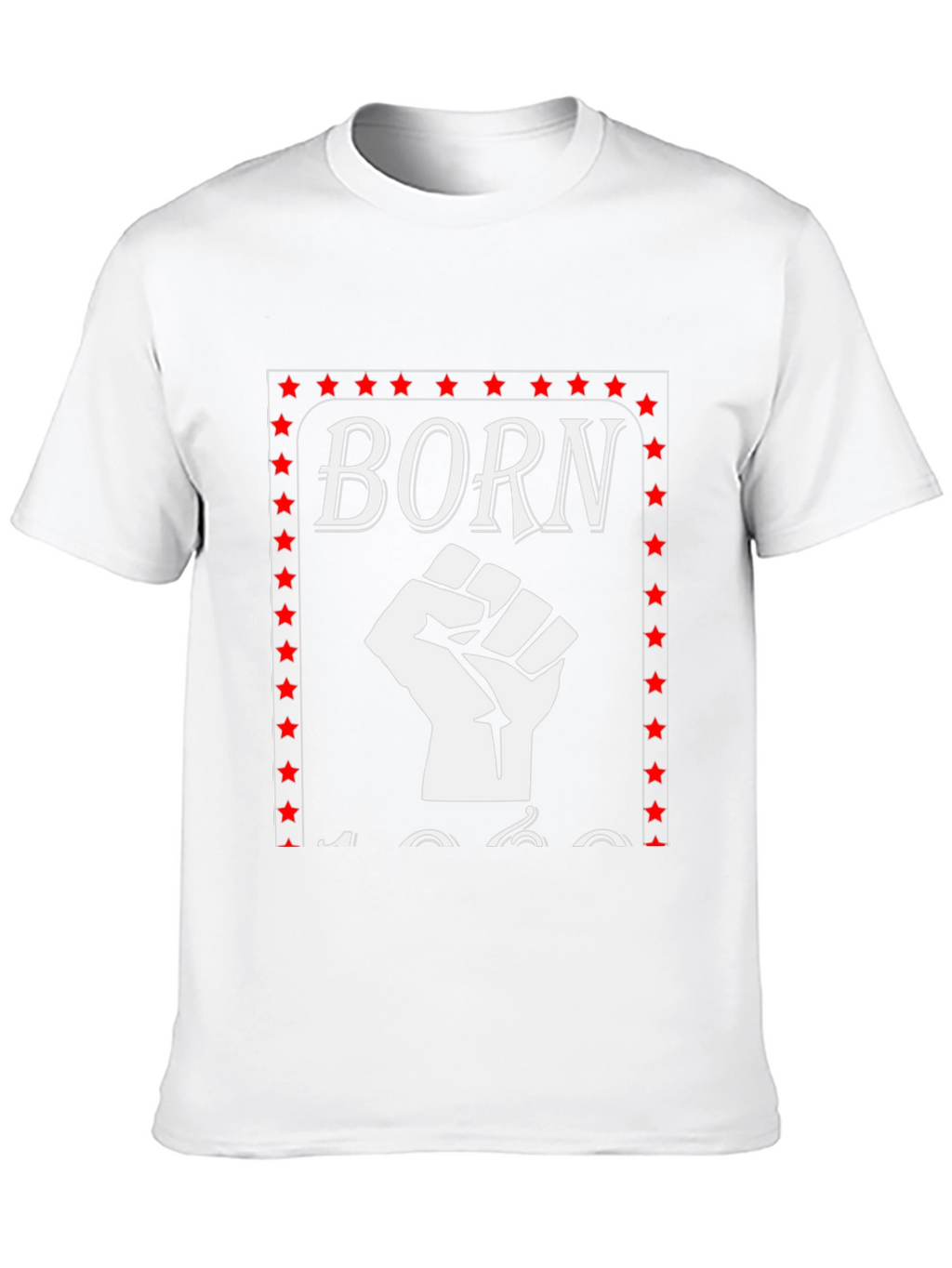 Born In 1960s Fist Graphic T-Shirt