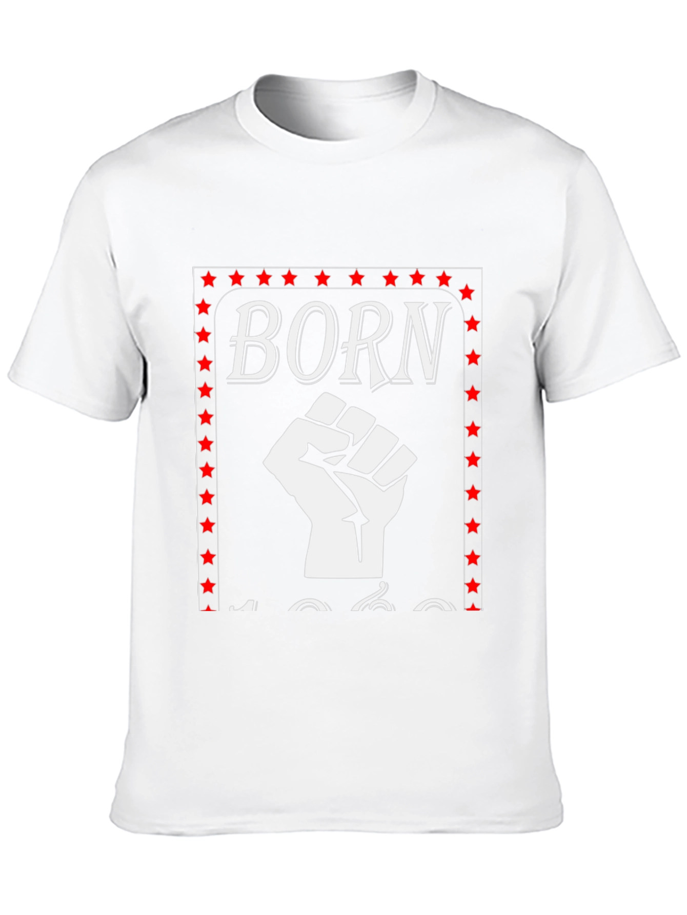Born In 1960s Fist Graphic T-Shirt
