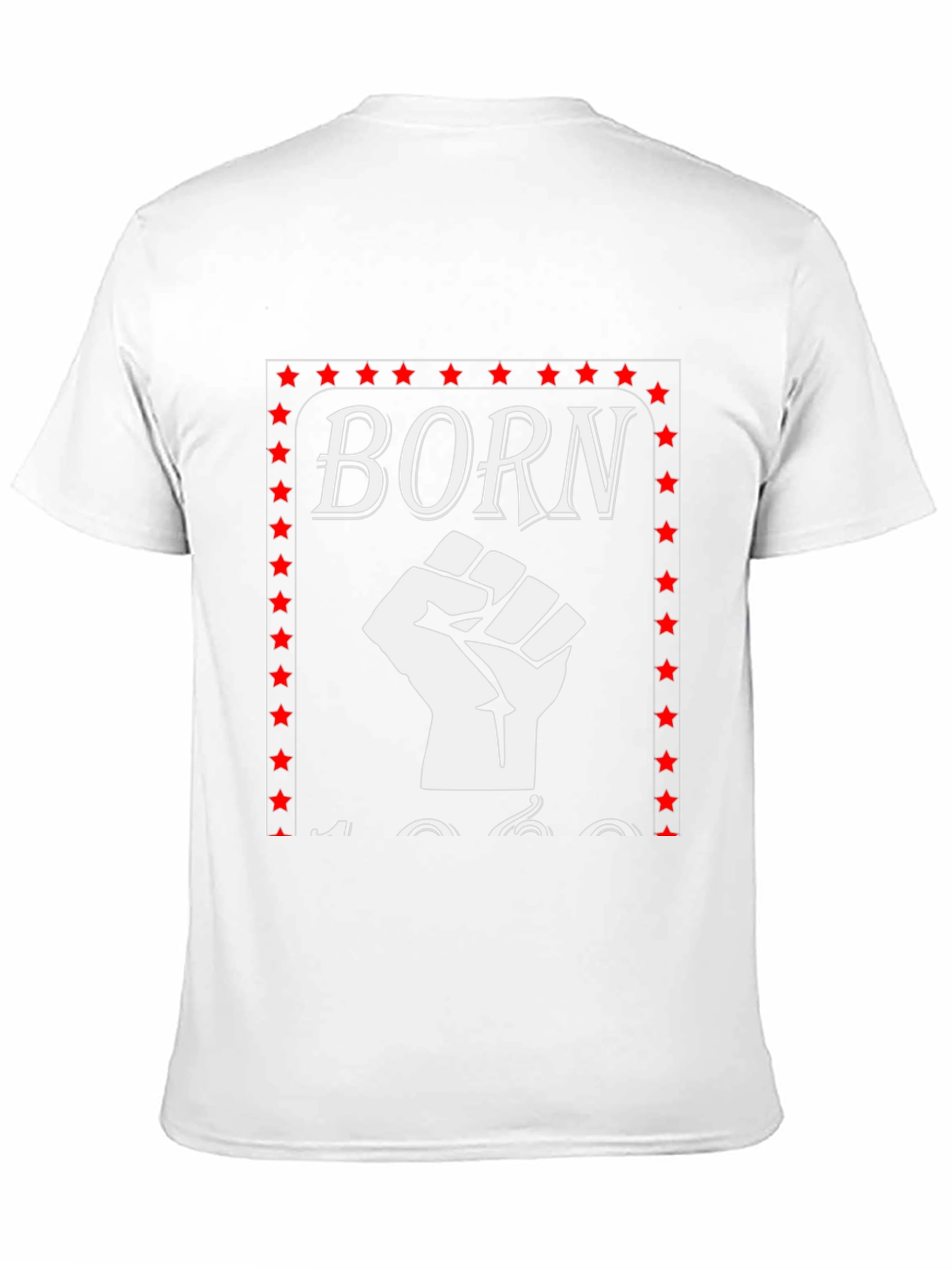 Born In 1960s Fist Graphic T-Shirt