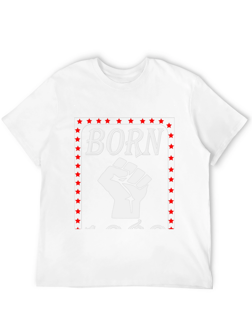 Born In 1960s Fist Graphic T-Shirt