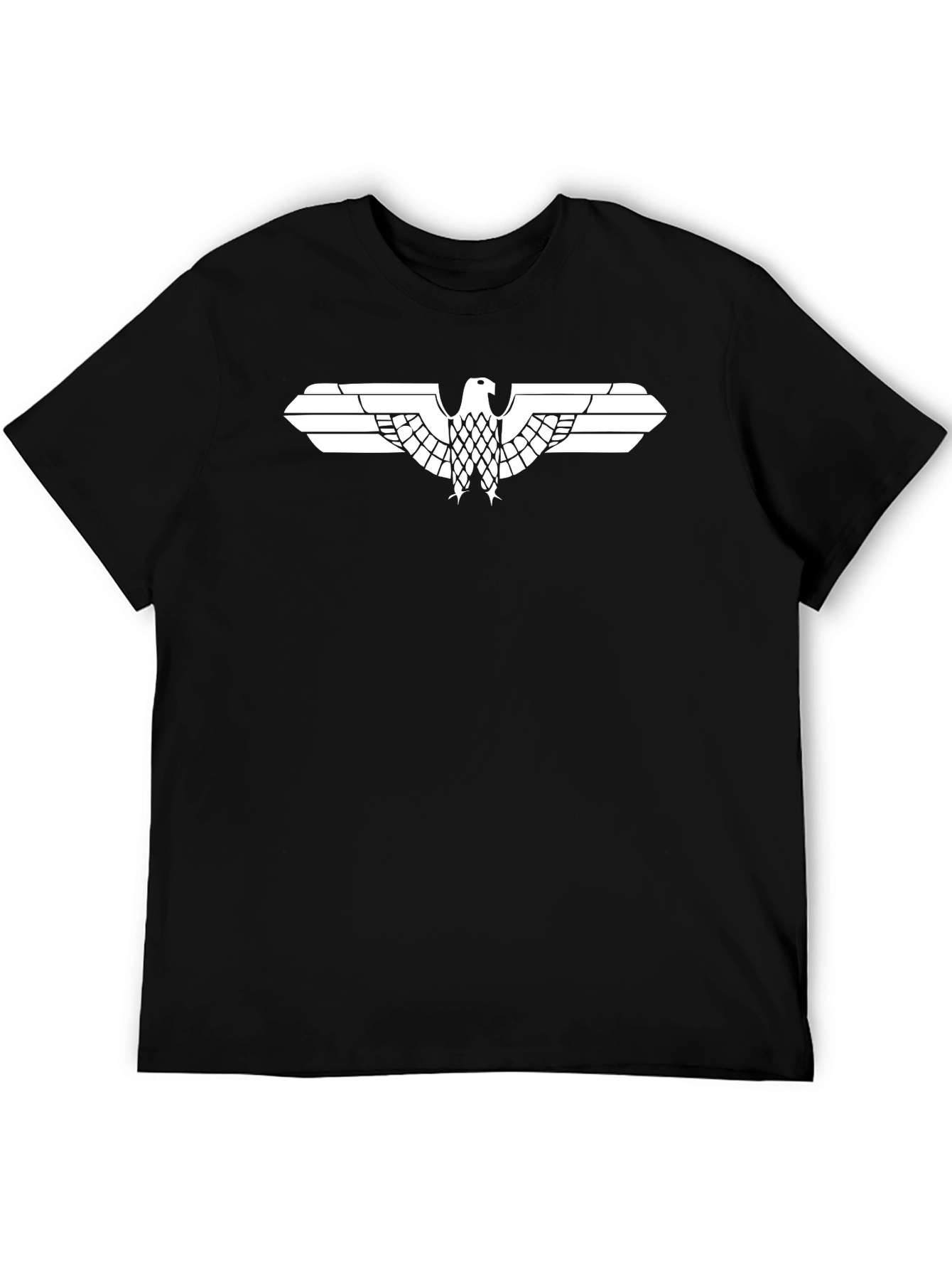 Black T-Shirt with Eagle Design