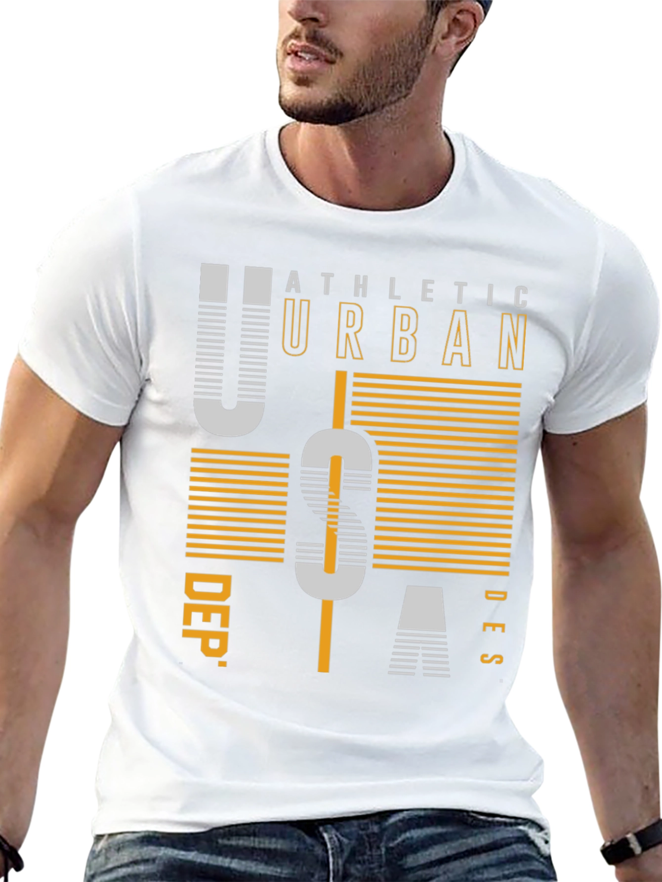 Athletic Urban USA Graphic Print T-Shirt