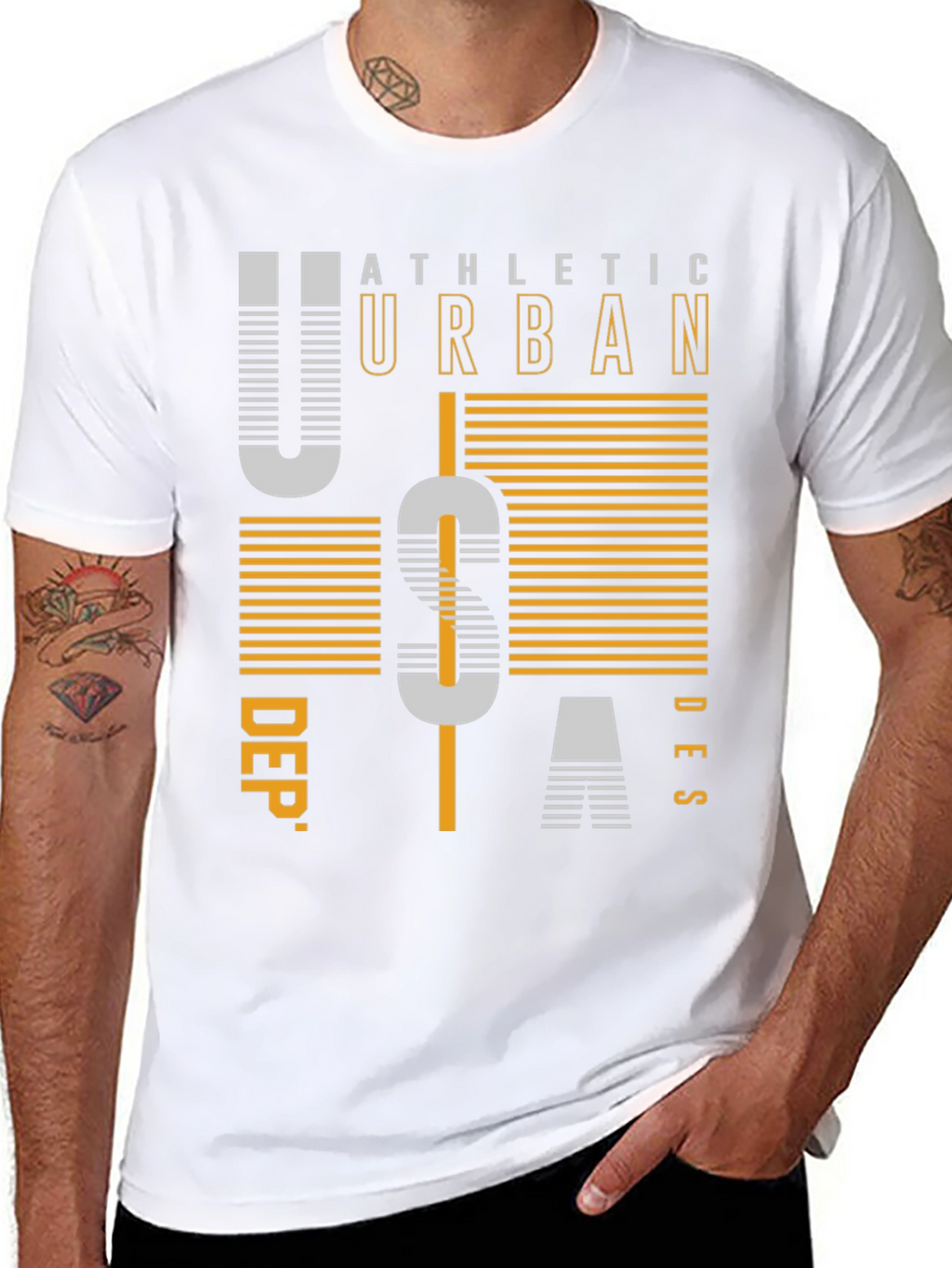 Athletic Urban USA Graphic Print T-Shirt
