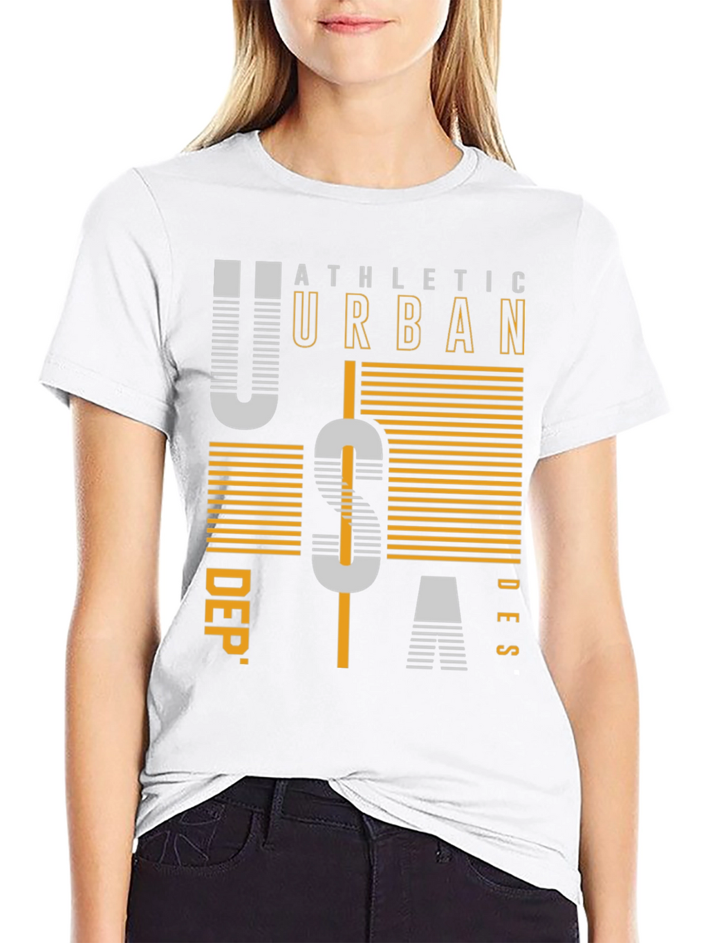 Athletic Urban USA Graphic Print T-Shirt