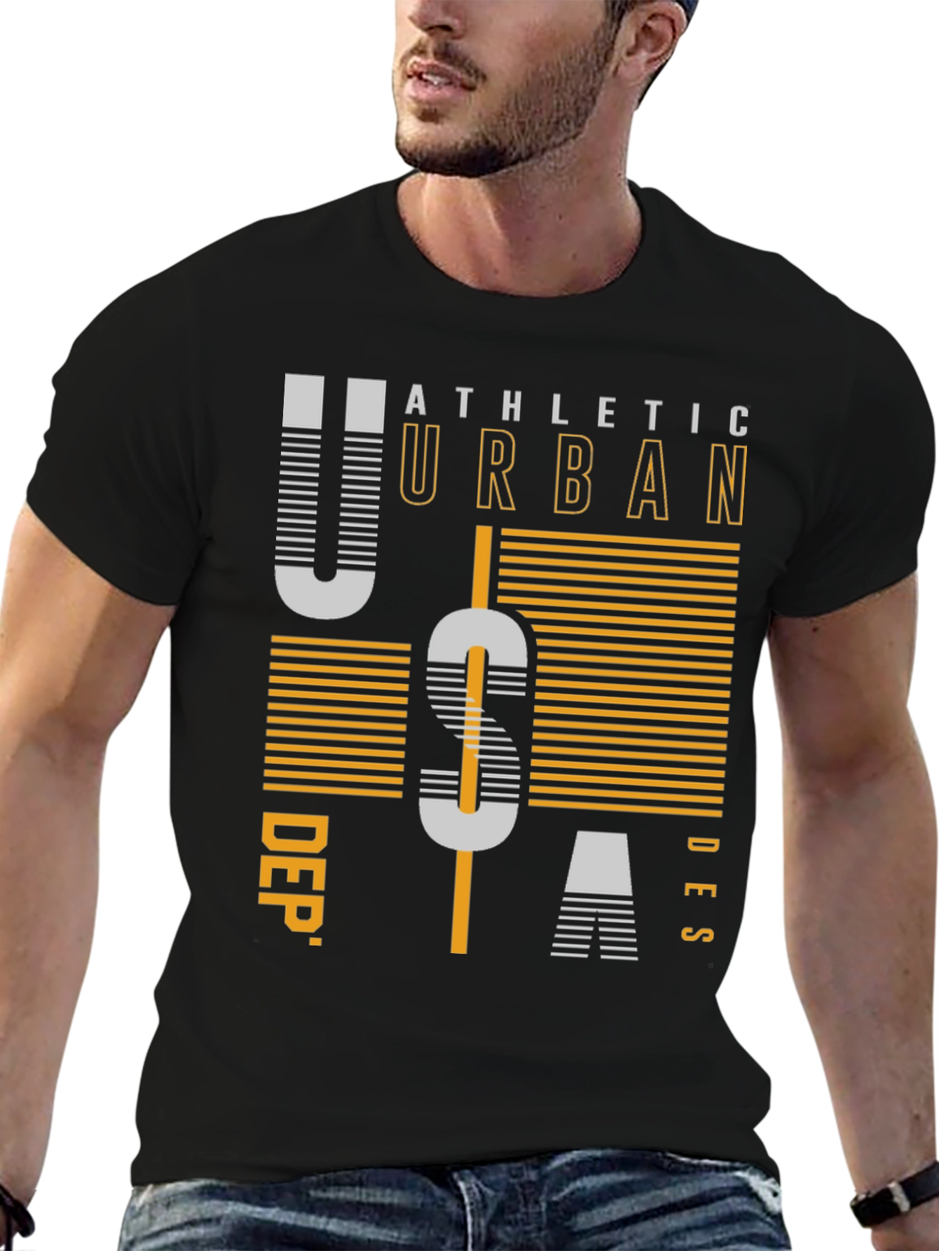 Athletic Urban USA Graphic Print T-Shirt