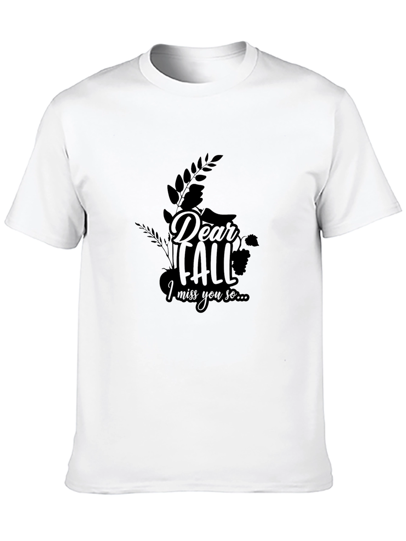Dear Fall Graphic Tee - Unisex Black T-Shirt
