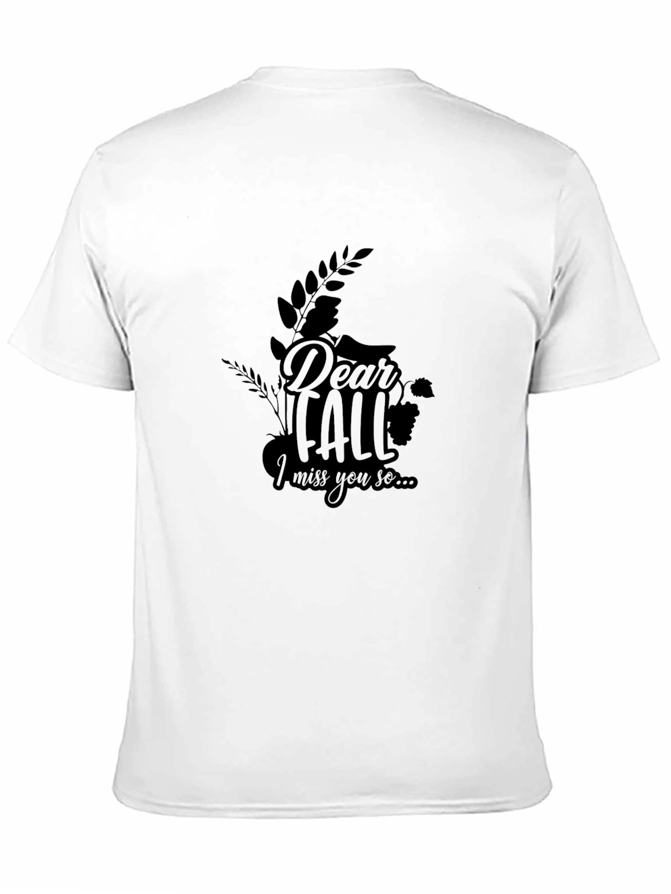 Dear Fall Graphic Tee - Unisex Black T-Shirt