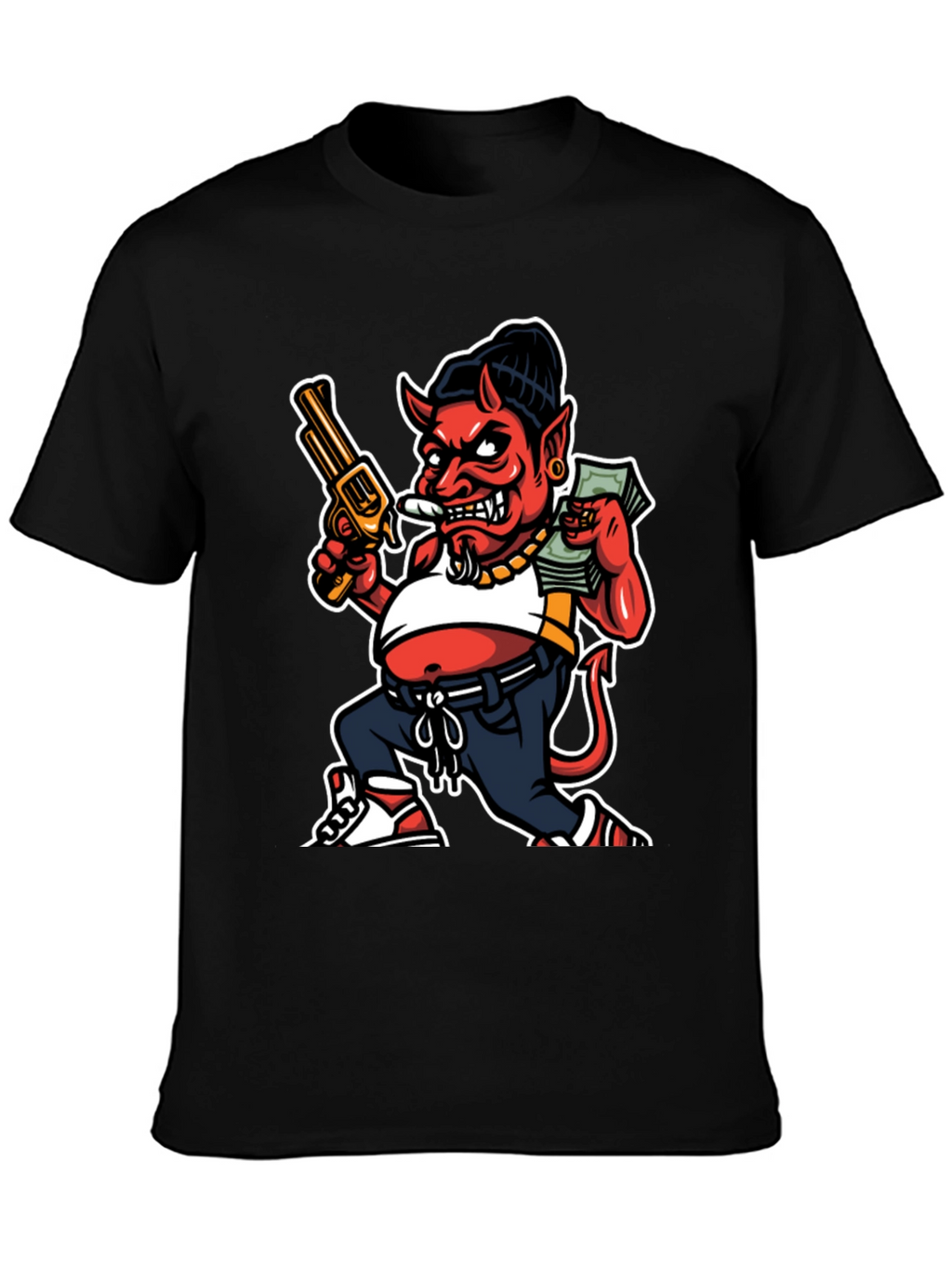 Devil Cartoon Graphic Tee