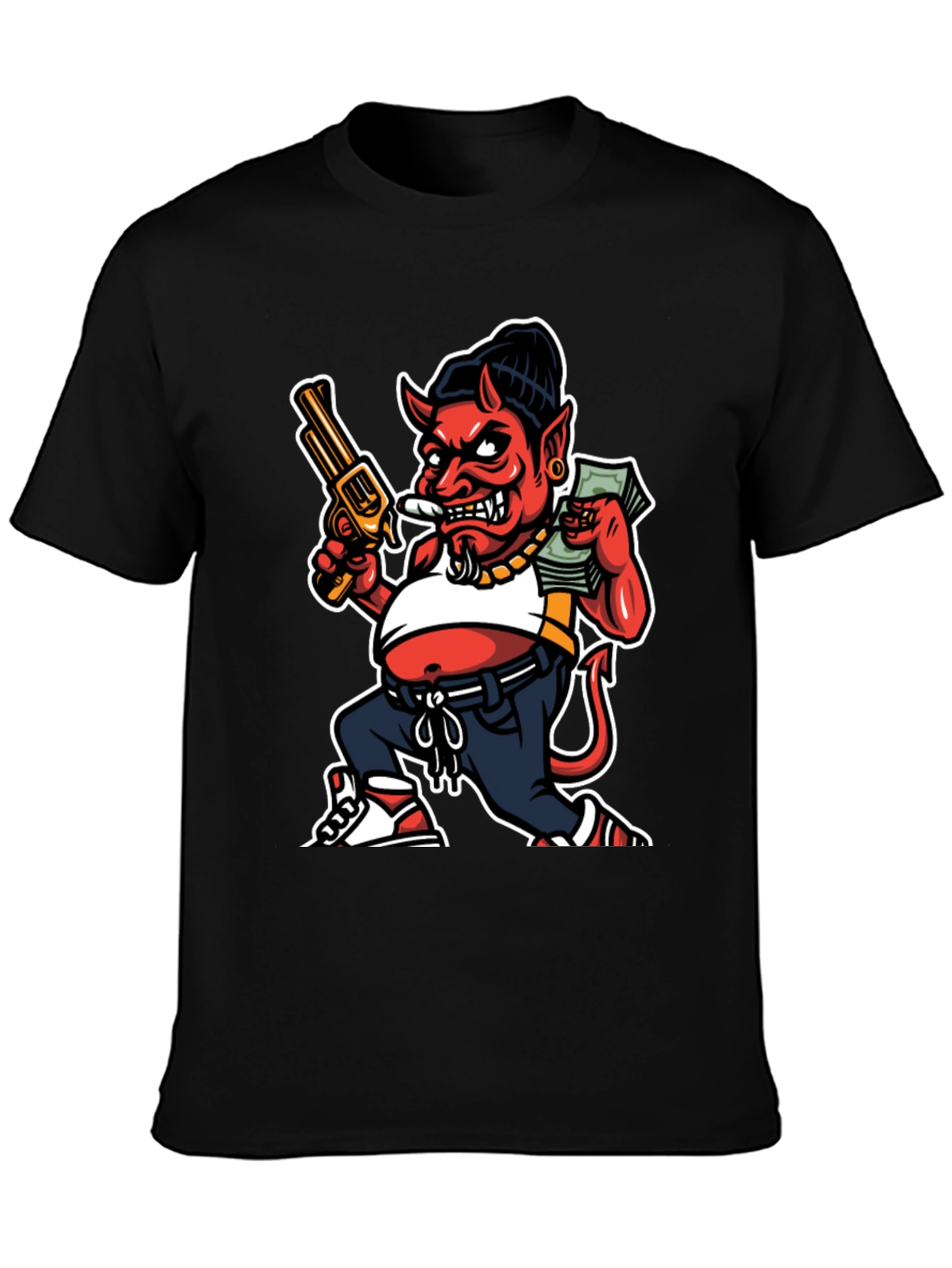 Devil Cartoon Graphic Tee
