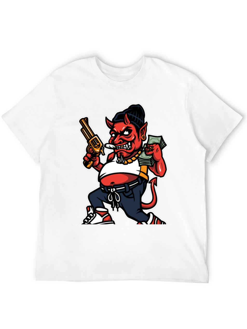 Devil Cartoon Graphic Tee