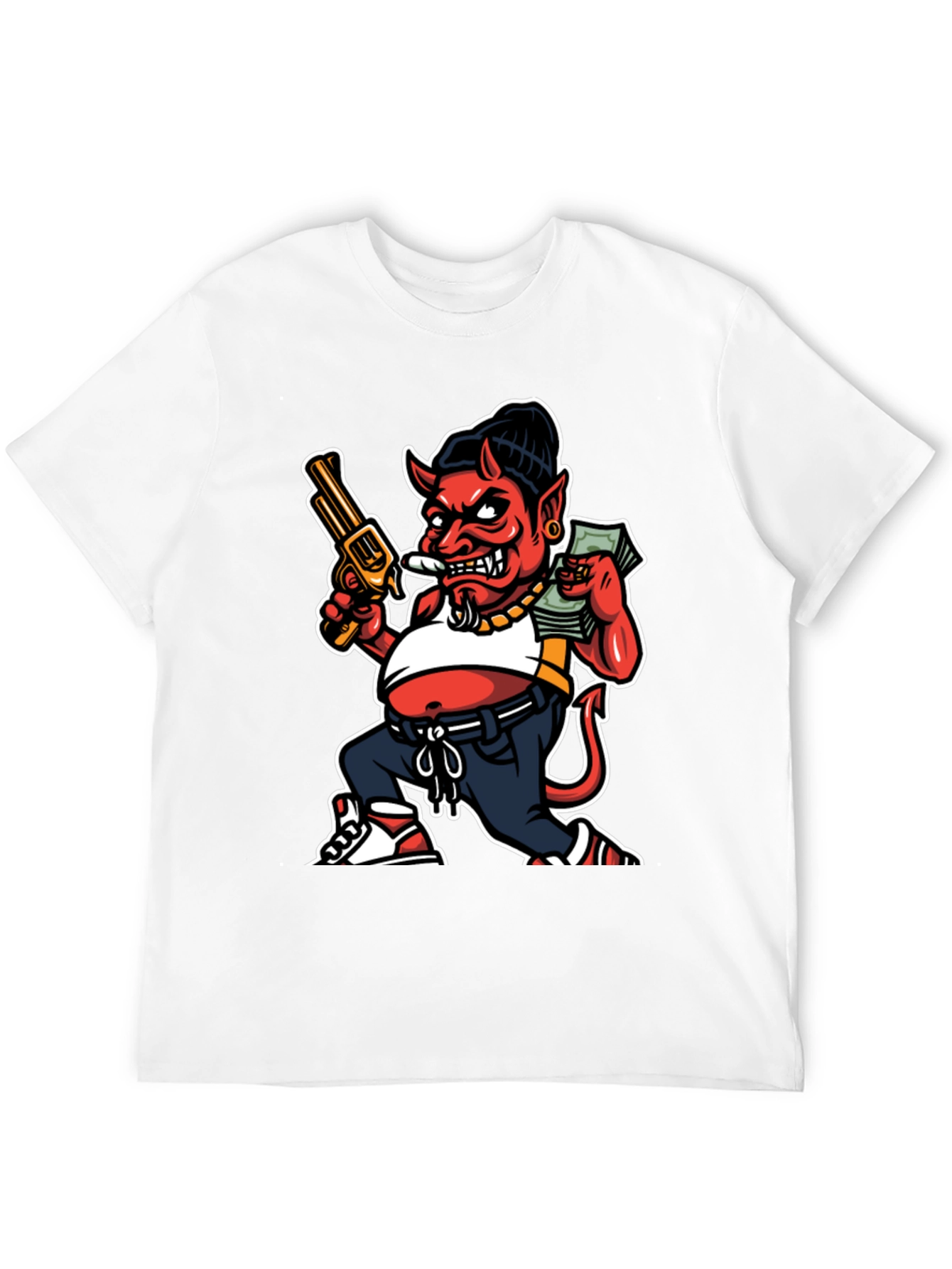 Devil Cartoon Graphic Tee