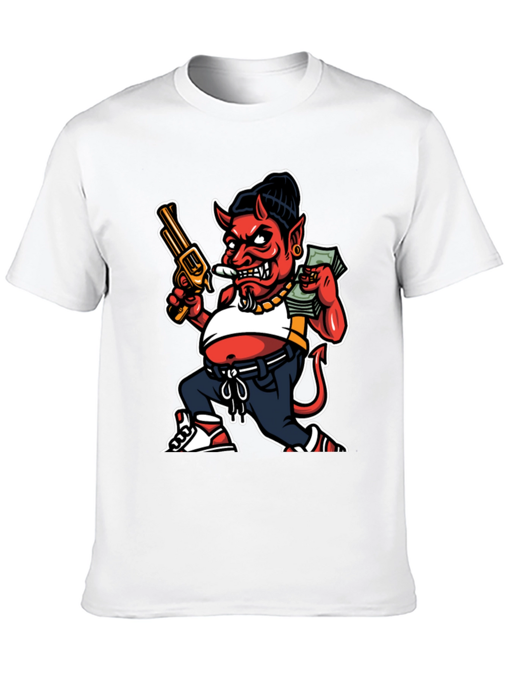 Devil Cartoon Graphic Tee