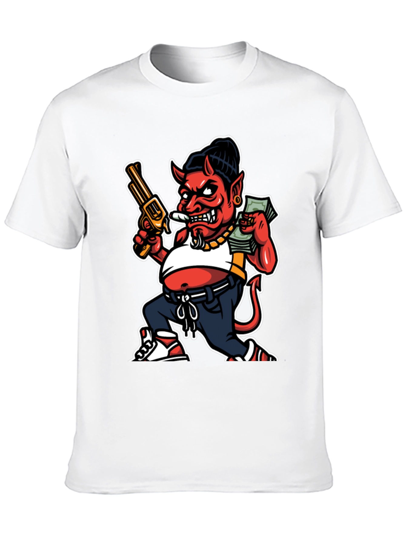 Devil Cartoon Graphic Tee