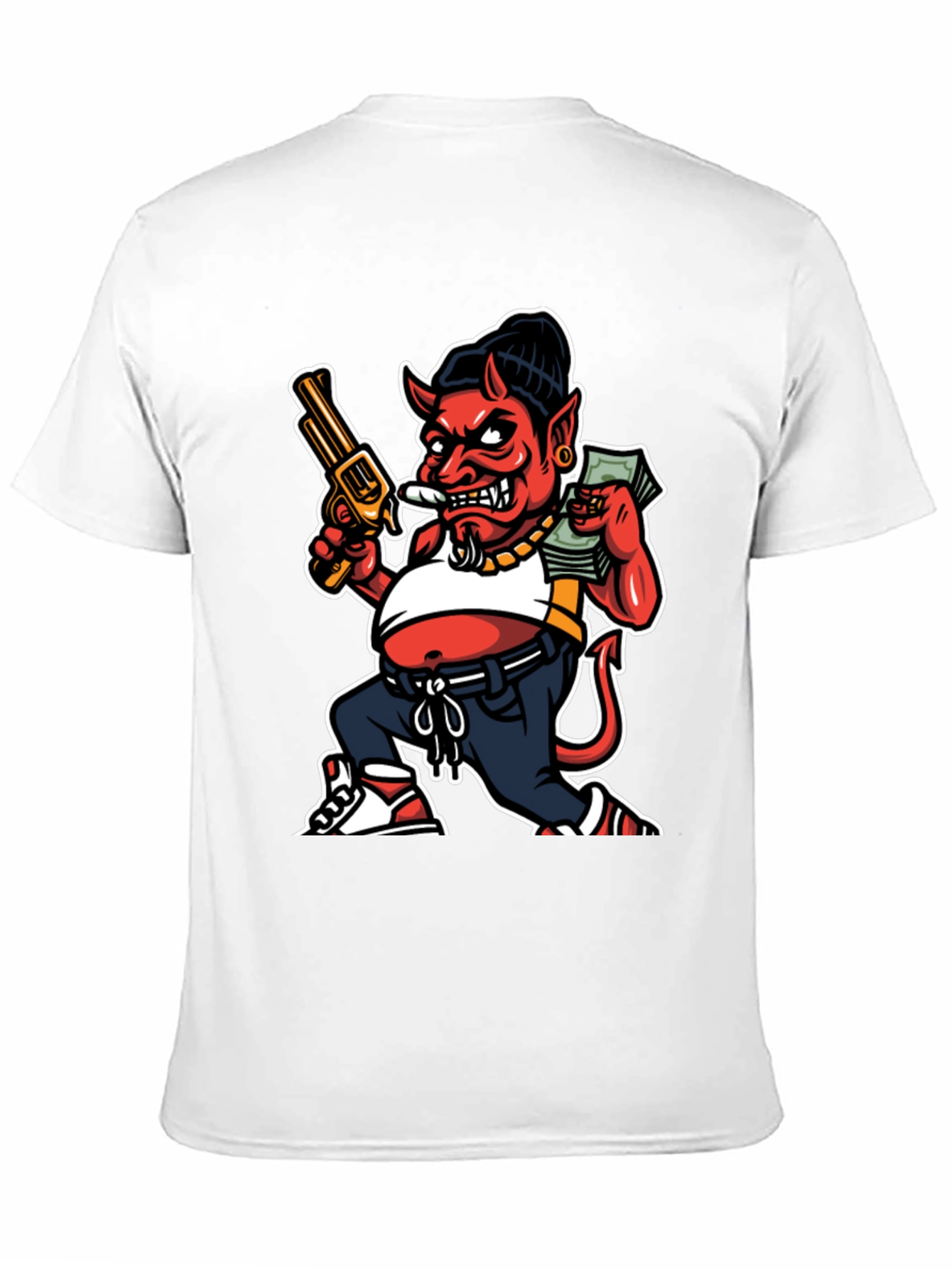 Devil Cartoon Graphic Tee