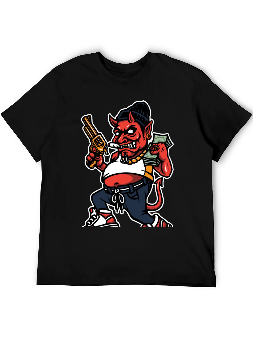 Devil Cartoon Graphic Tee