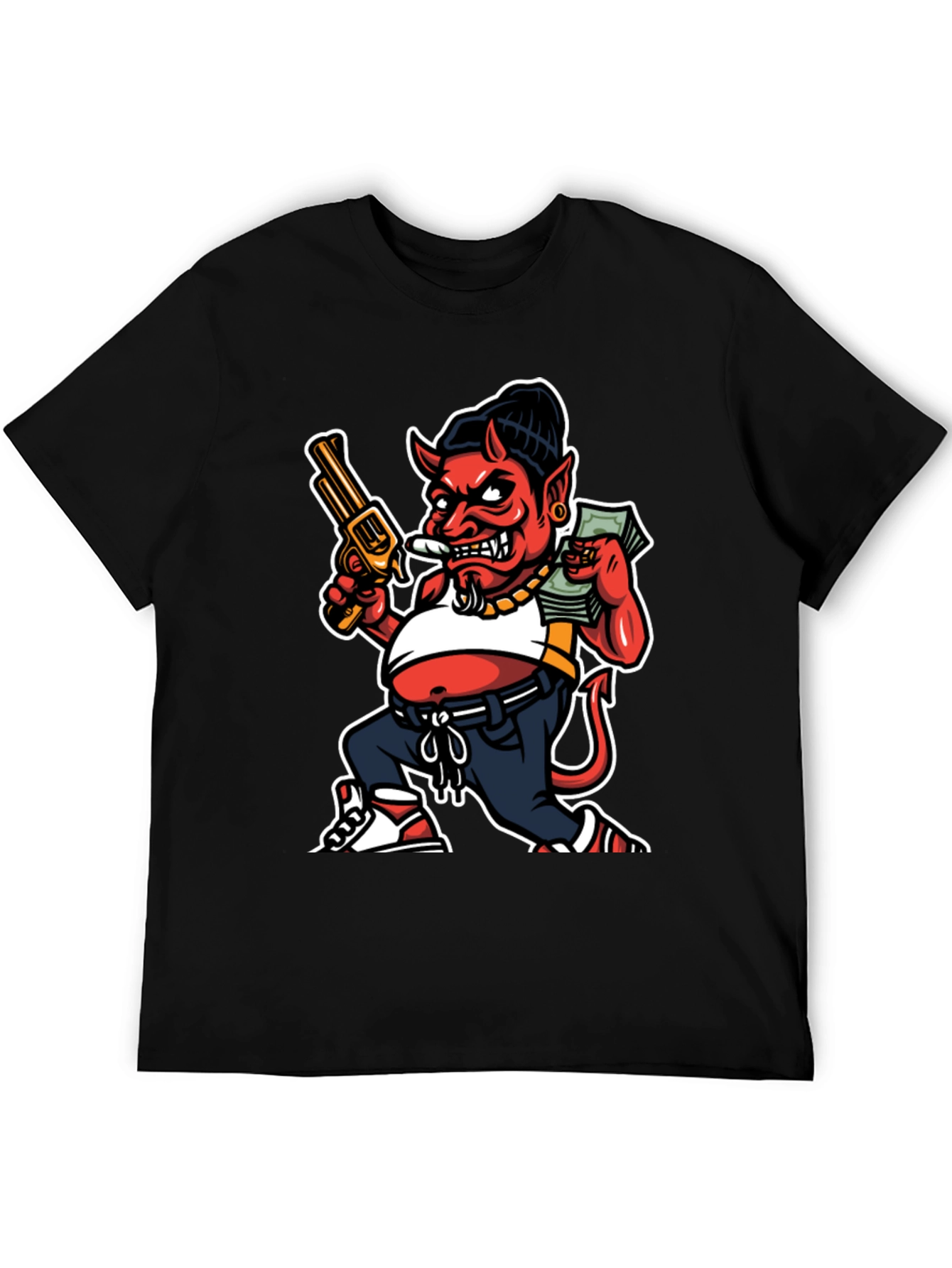 Devil Cartoon Graphic Tee