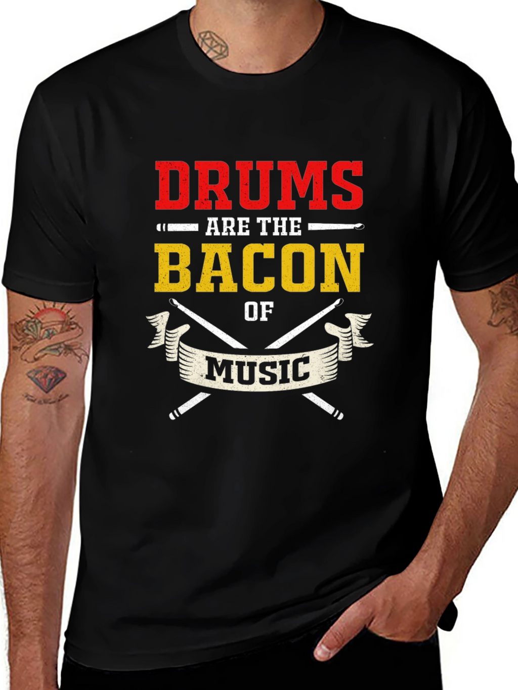 Drums are the Bacon of Music T-Shirt