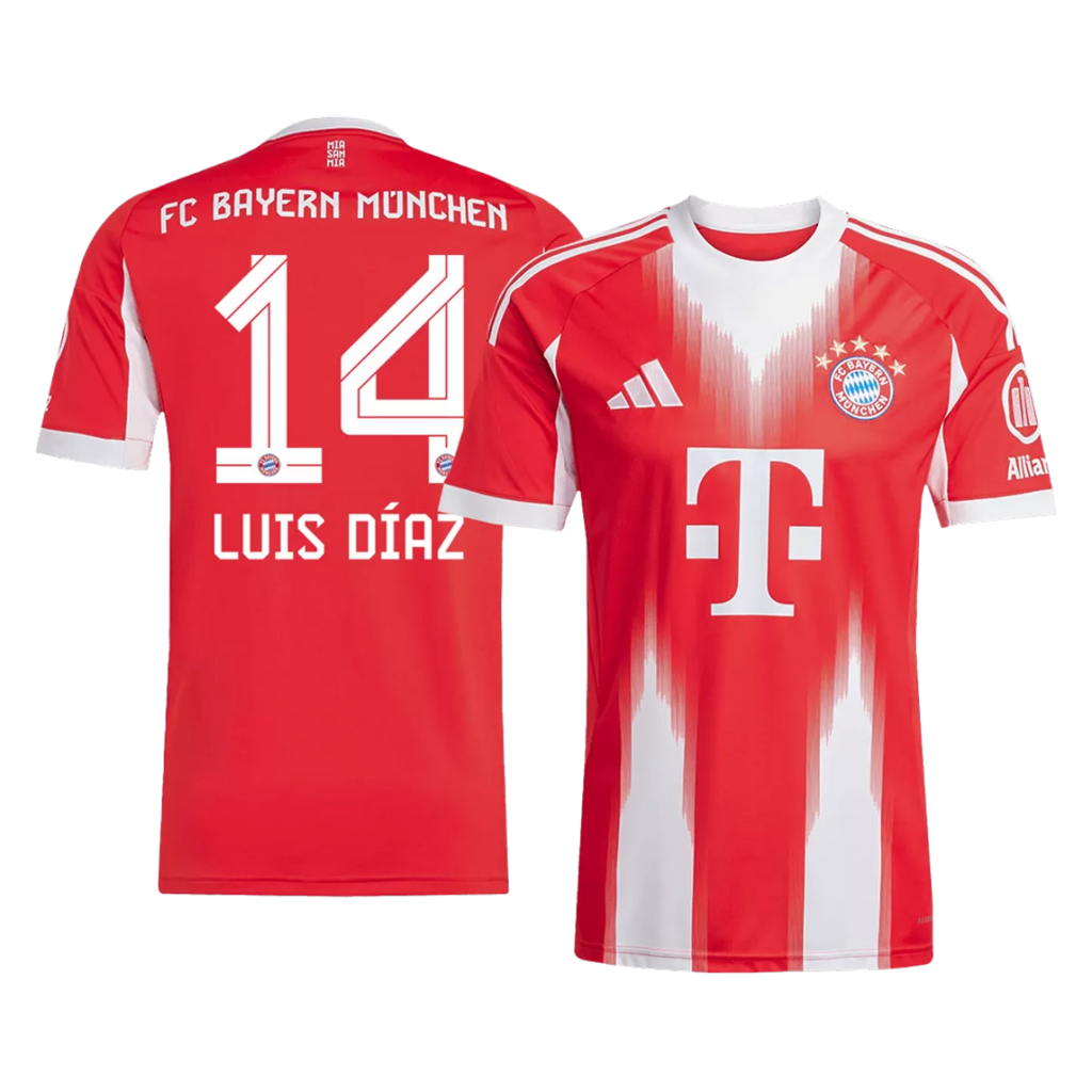 LUIS DÍAZ #14 Bayern Munich Home Jersey 2025/26