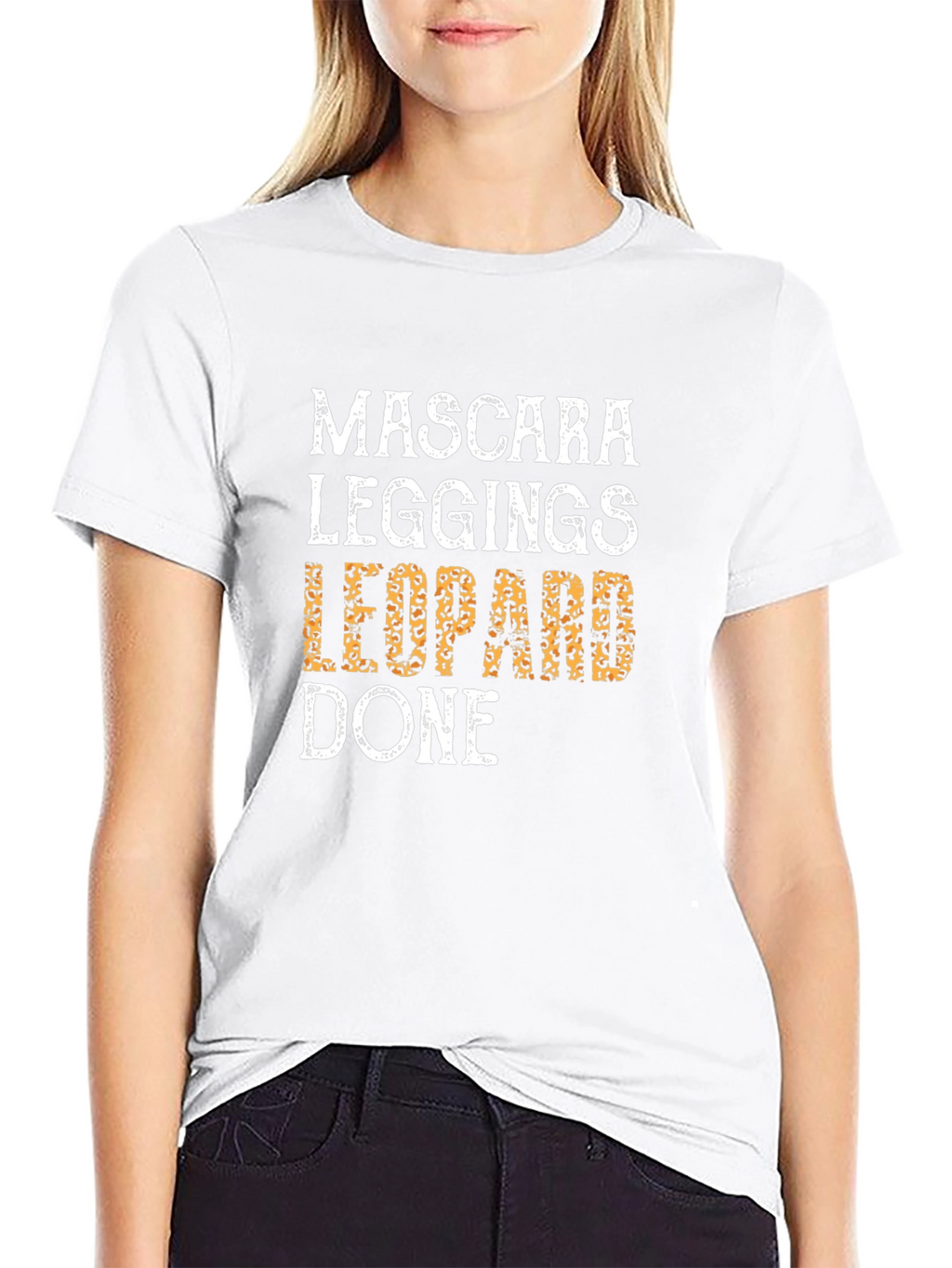 Mascara Leggings Leopard Done Graphic Tee