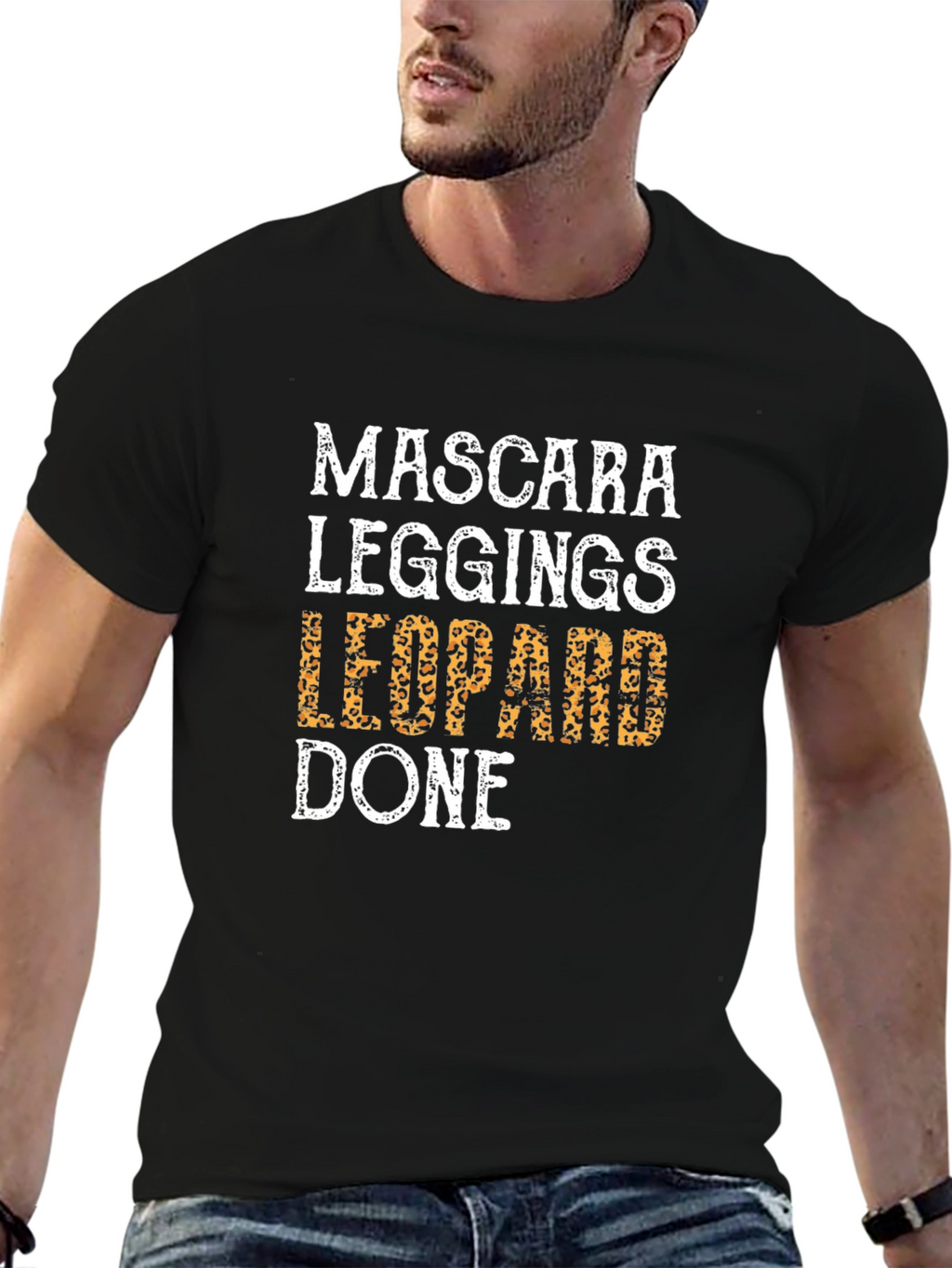 Mascara Leggings Leopard Done Graphic Tee