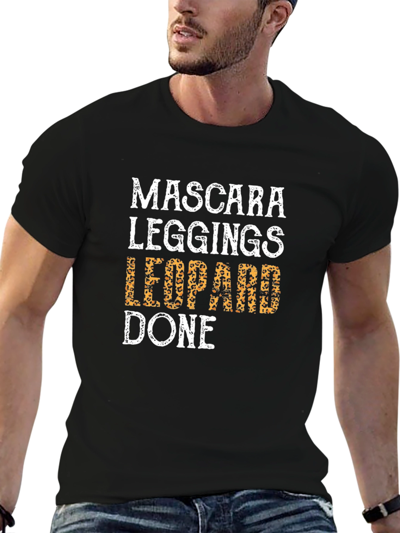 Mascara Leggings Leopard Done Graphic Tee