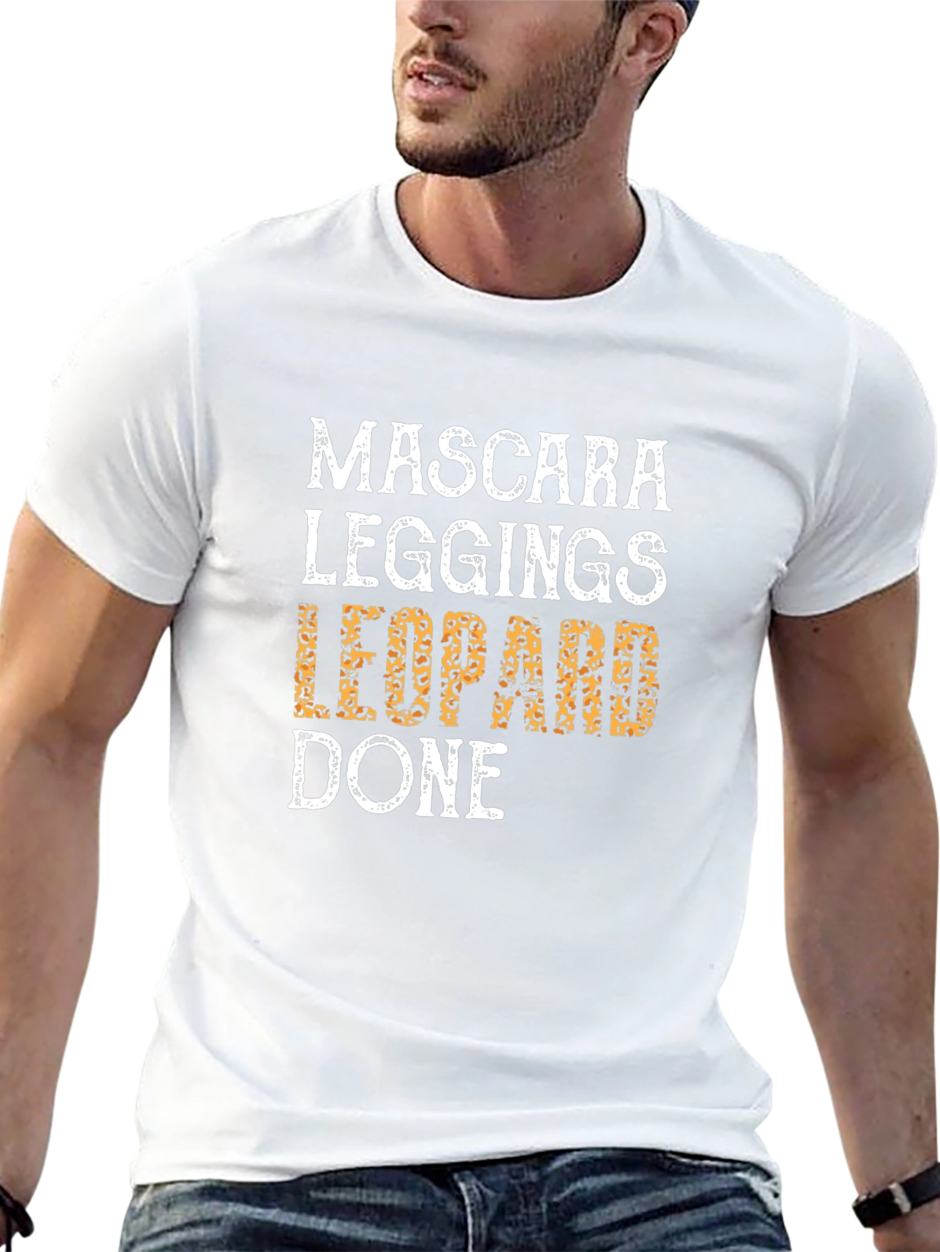 Mascara Leggings Leopard Done Graphic Tee