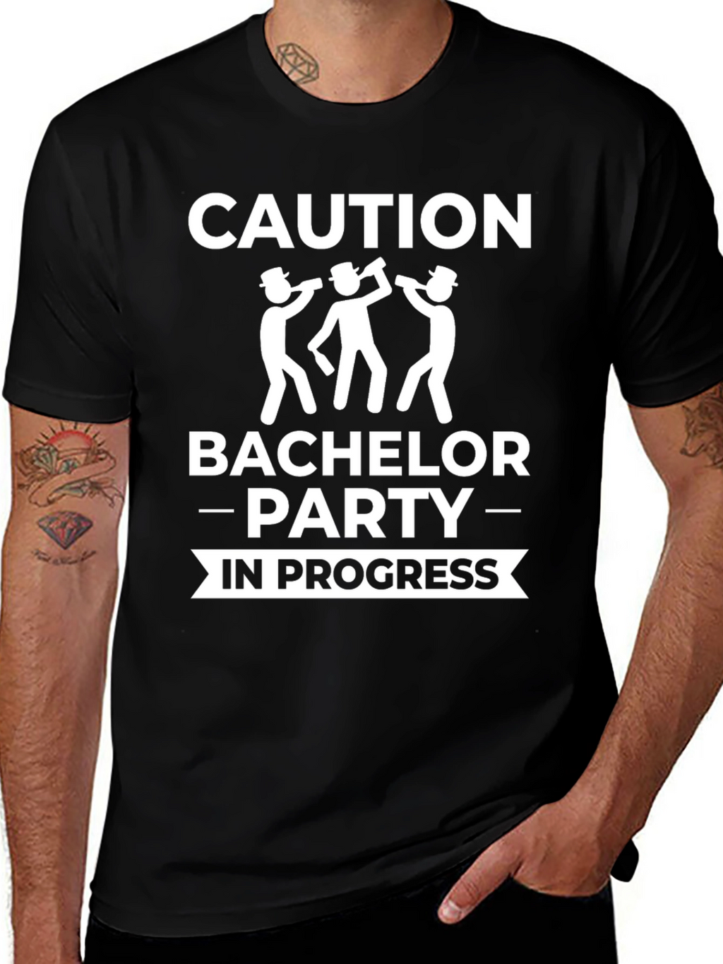 Caution Bachelor Party In Progress T-Shirt