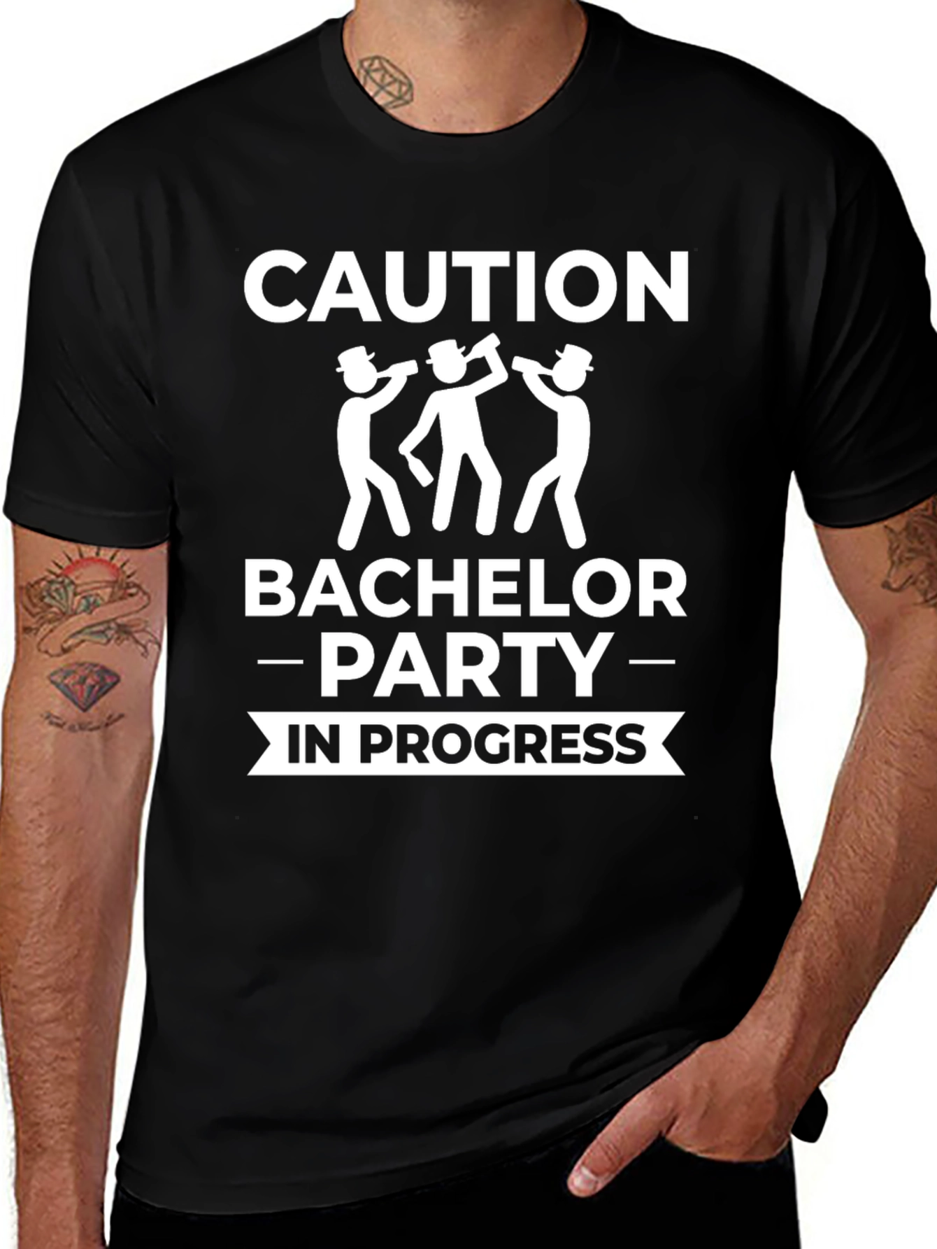 Caution Bachelor Party In Progress T-Shirt